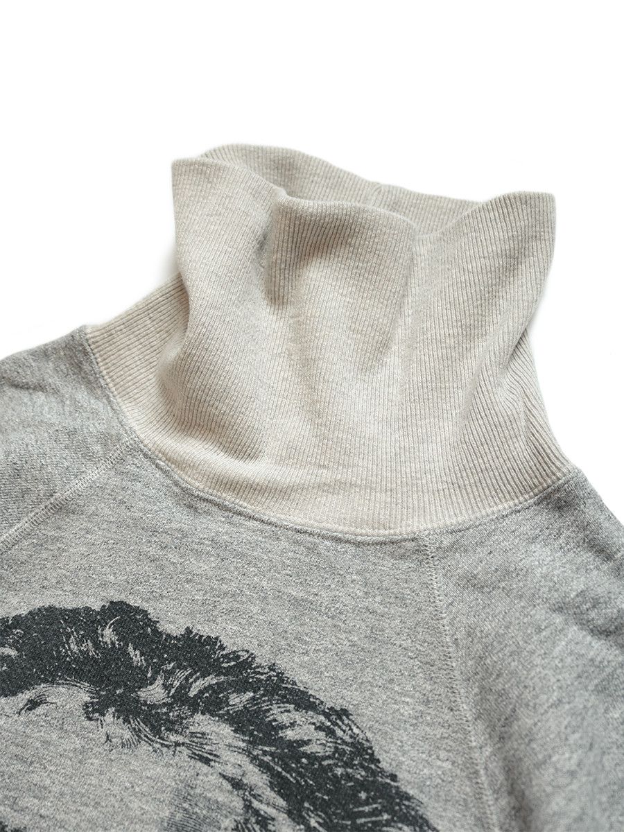 Kapital Raglan High neck Sweatshirt Love & Peace Beethoven
