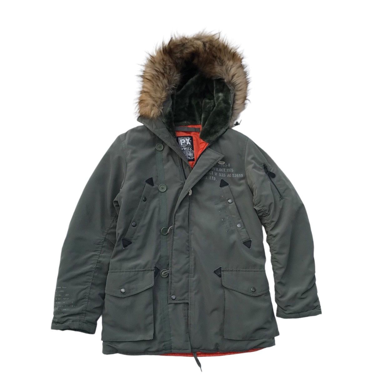 Avirex Avirex Faux Fur Military Bombers Parka Jacket Size US M / EU 48-50 / 2 - 1 Thumbnail