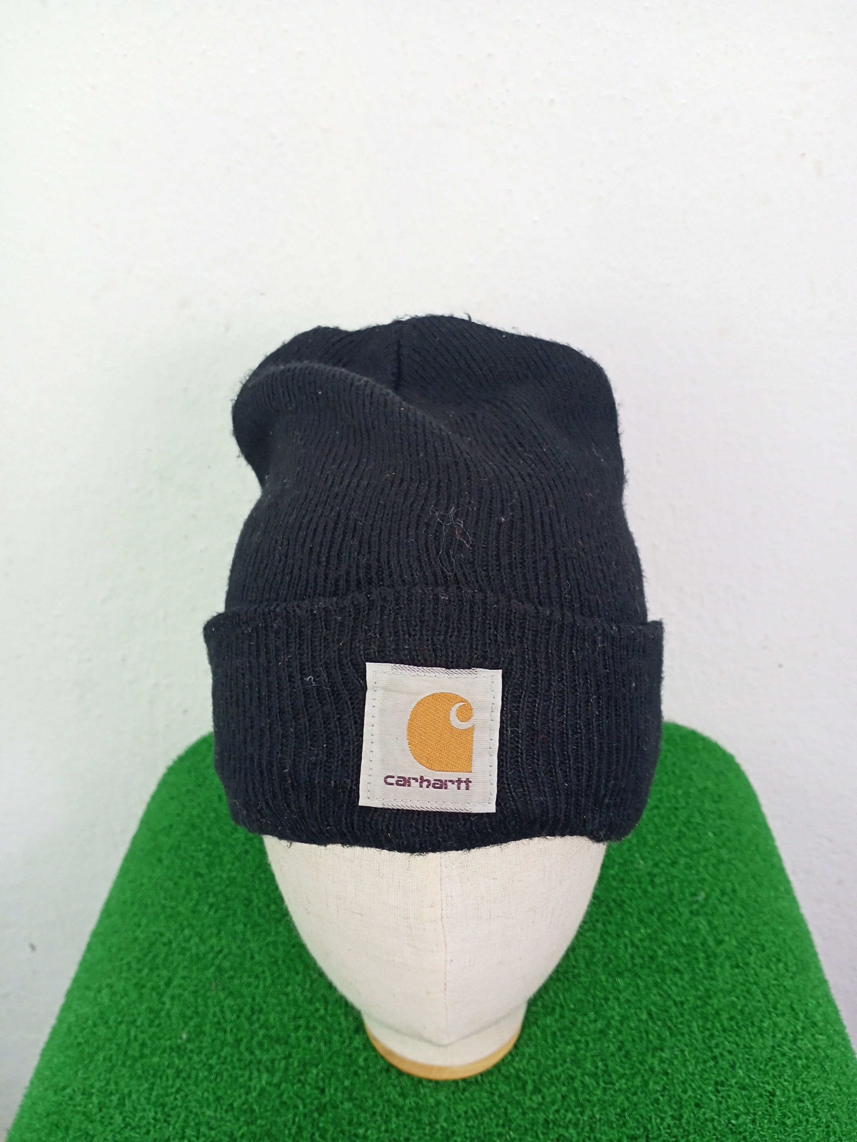 Carhartt Vintage Carhartt Black Beanie Hat Size ONE SIZE - 2 Thumbnail