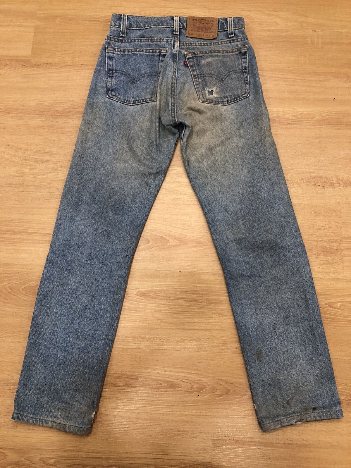 Levi's Vintage 90s Levi’s 505 Distressed Jeans Size US 27 - 3 Thumbnail