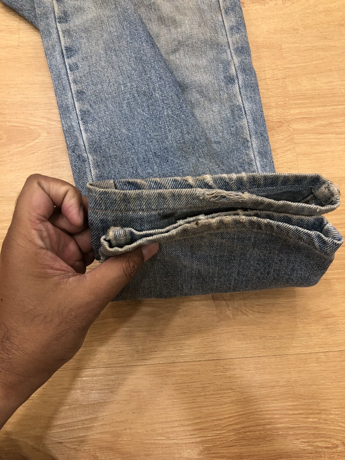 Levi's Vintage 90s Levi’s 505 Distressed Jeans Size US 27 - 4 Thumbnail