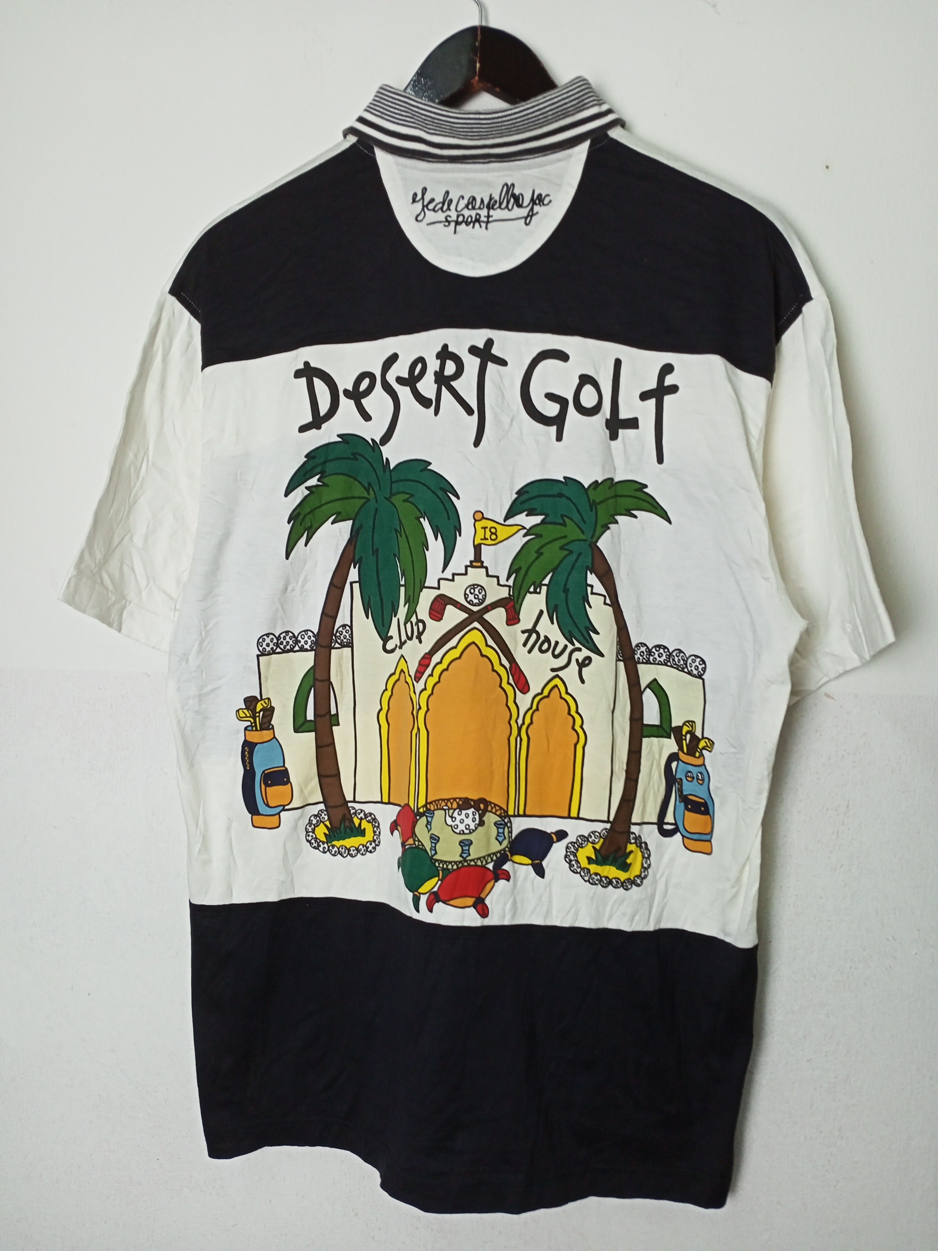 Jean Charles De Castelbajac Jeans Charles De Castelbajac Desert Golf Polo shirt Size US L / EU 52-54 / 3 - 1 Thumbnail