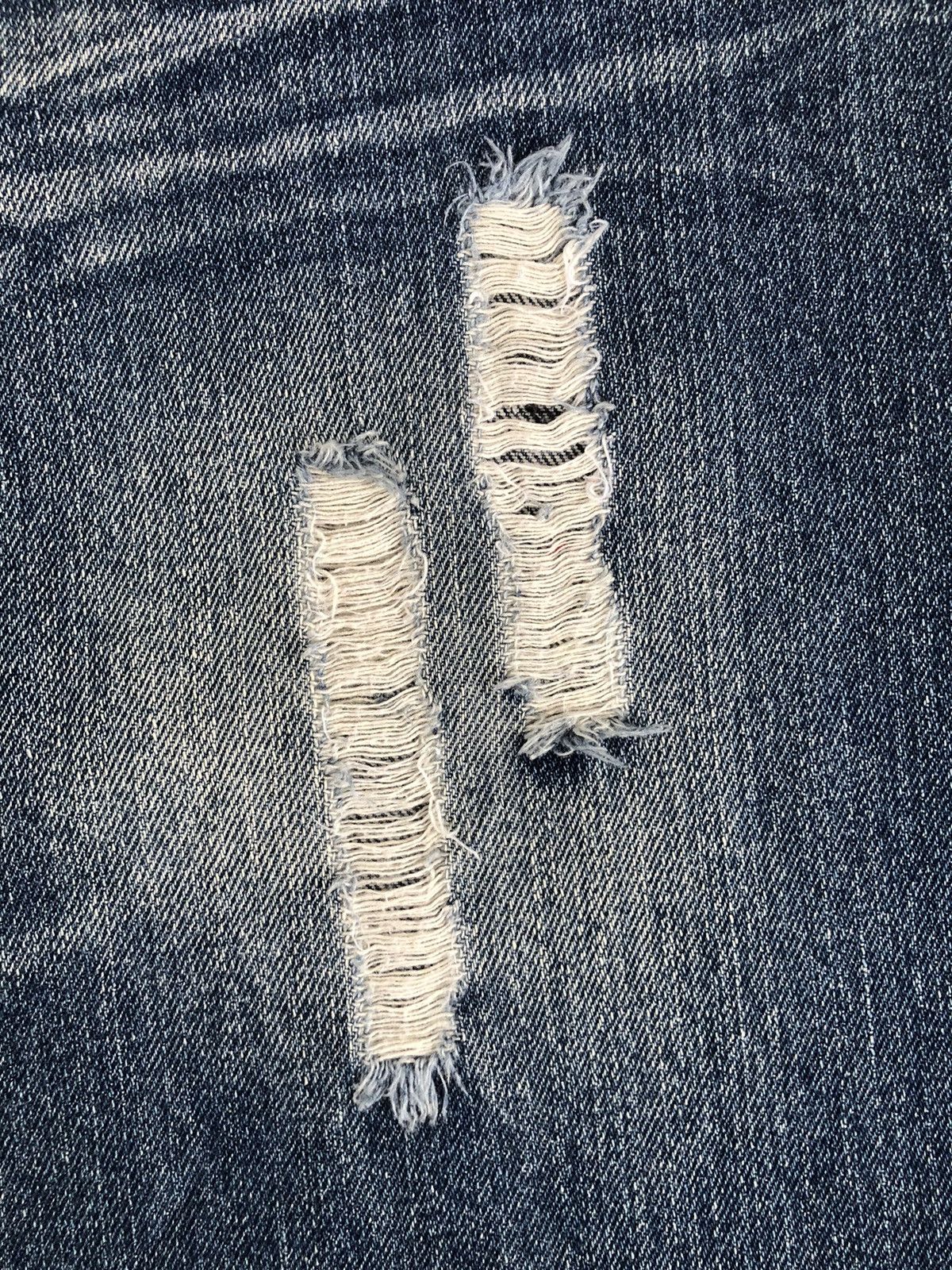 Le Grande Bleu (L.G.B.) Japanese Risot Flared Jeans Distreased Jeans Size US 30 / EU 46 - 14 Thumbnail