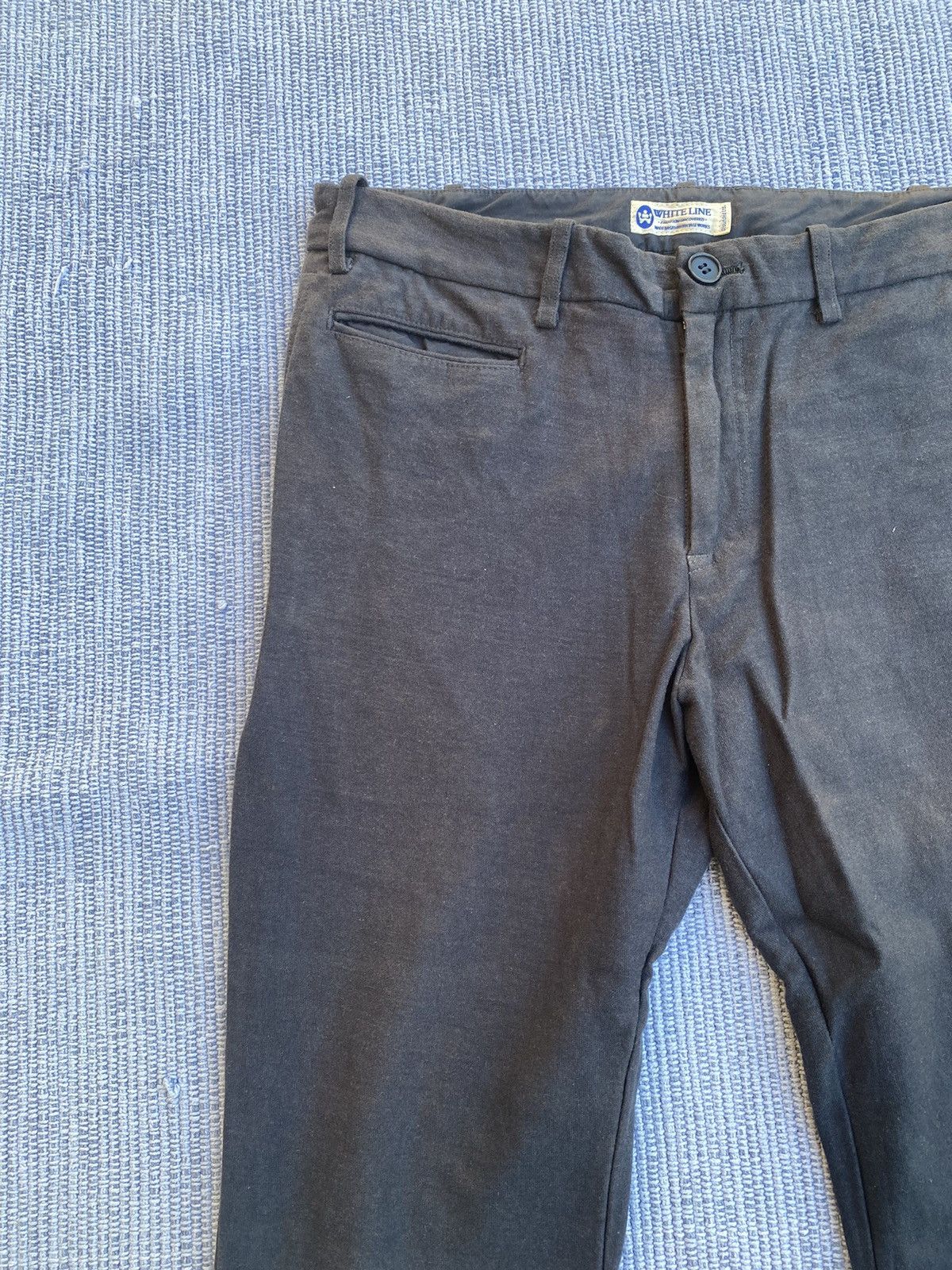 Japanese Brand white line pants Size US 31 - 3 Thumbnail