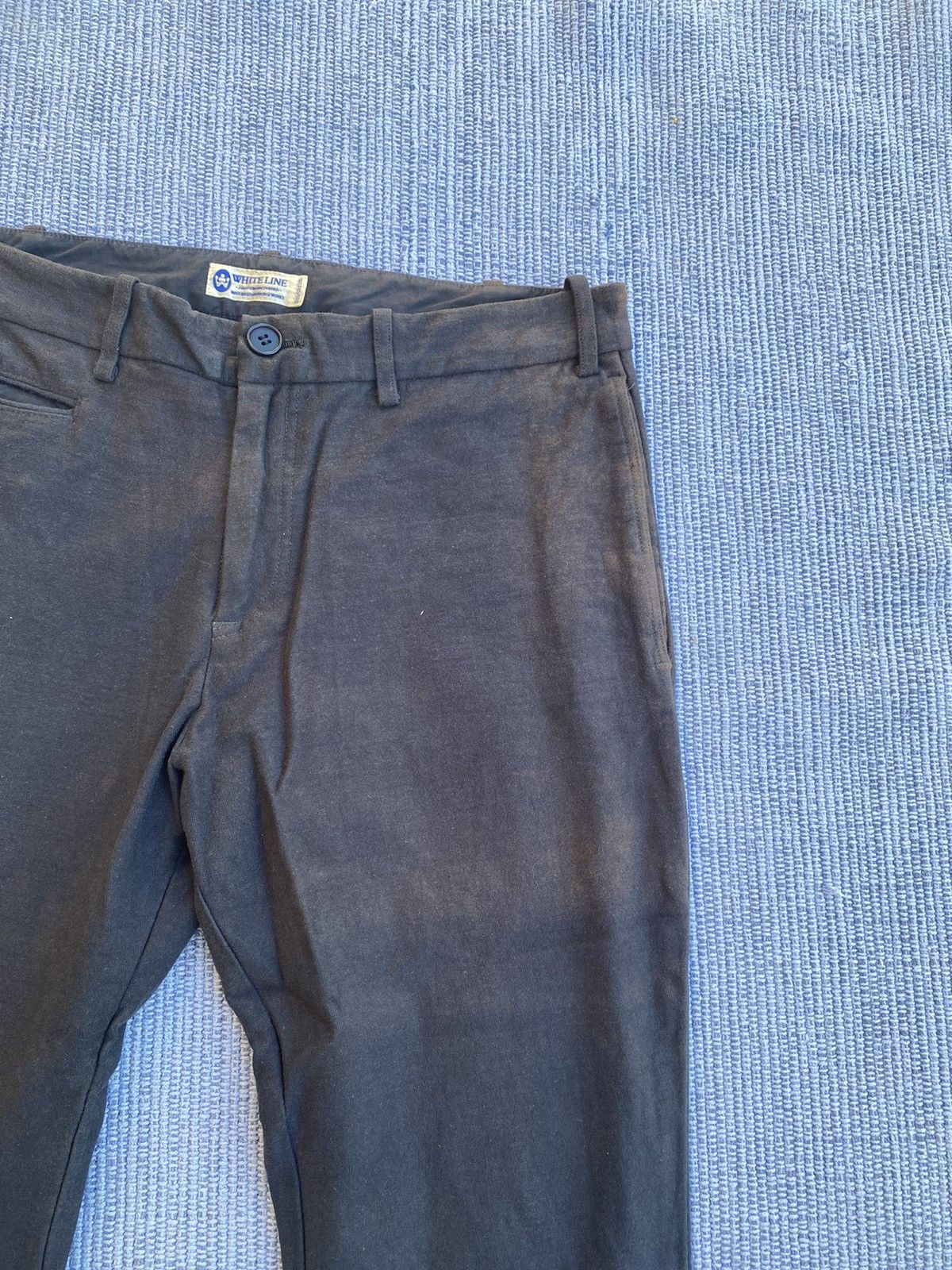 Japanese Brand white line pants Size US 31 - 2 Thumbnail
