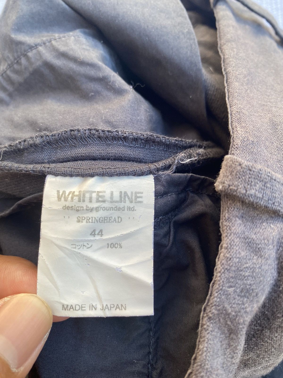 Japanese Brand white line pants Size US 31 - 7 Thumbnail