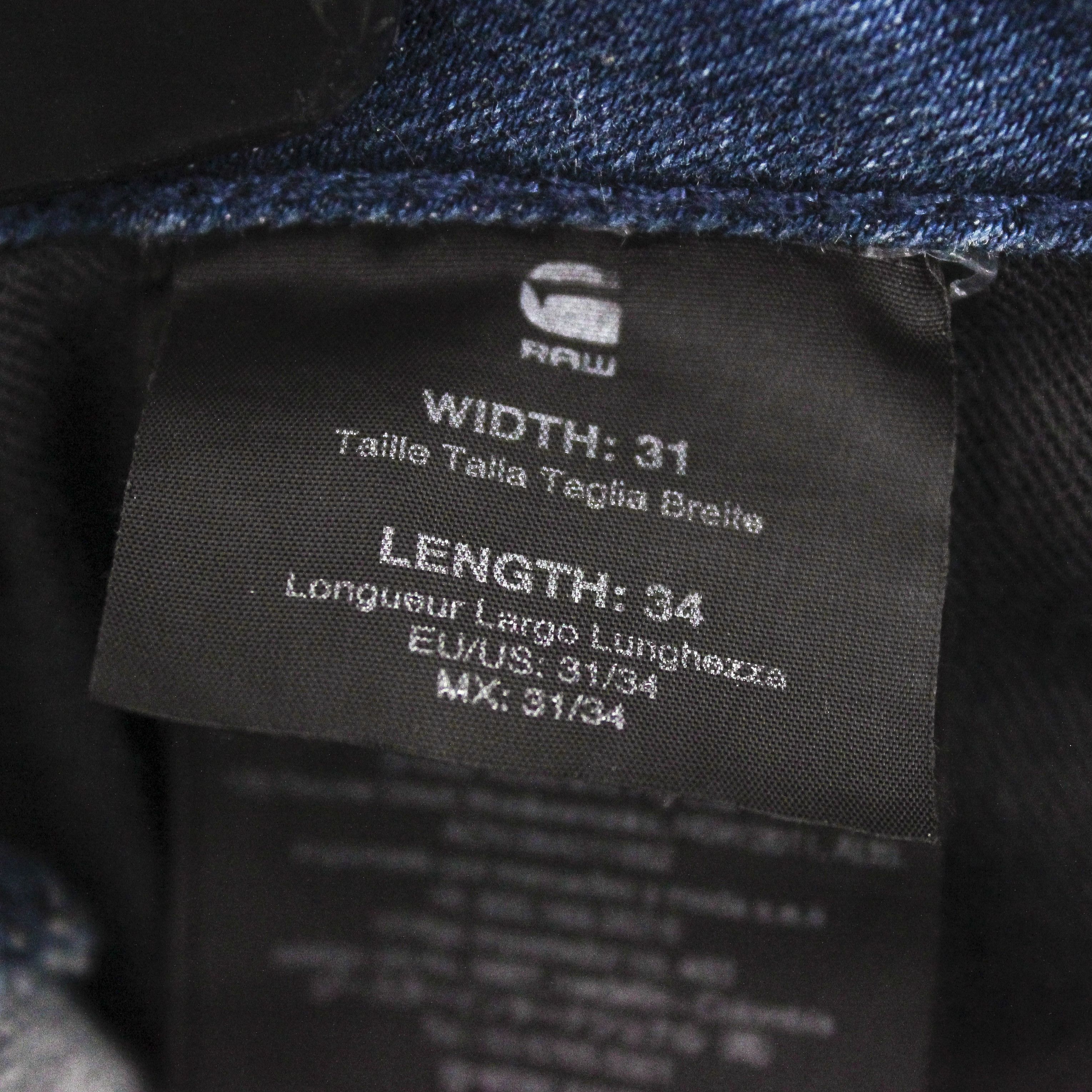 G-Star Contour High Skinny W31 L34 Jeans Pants Trousers Denim Zip Size 31" - 6 Thumbnail