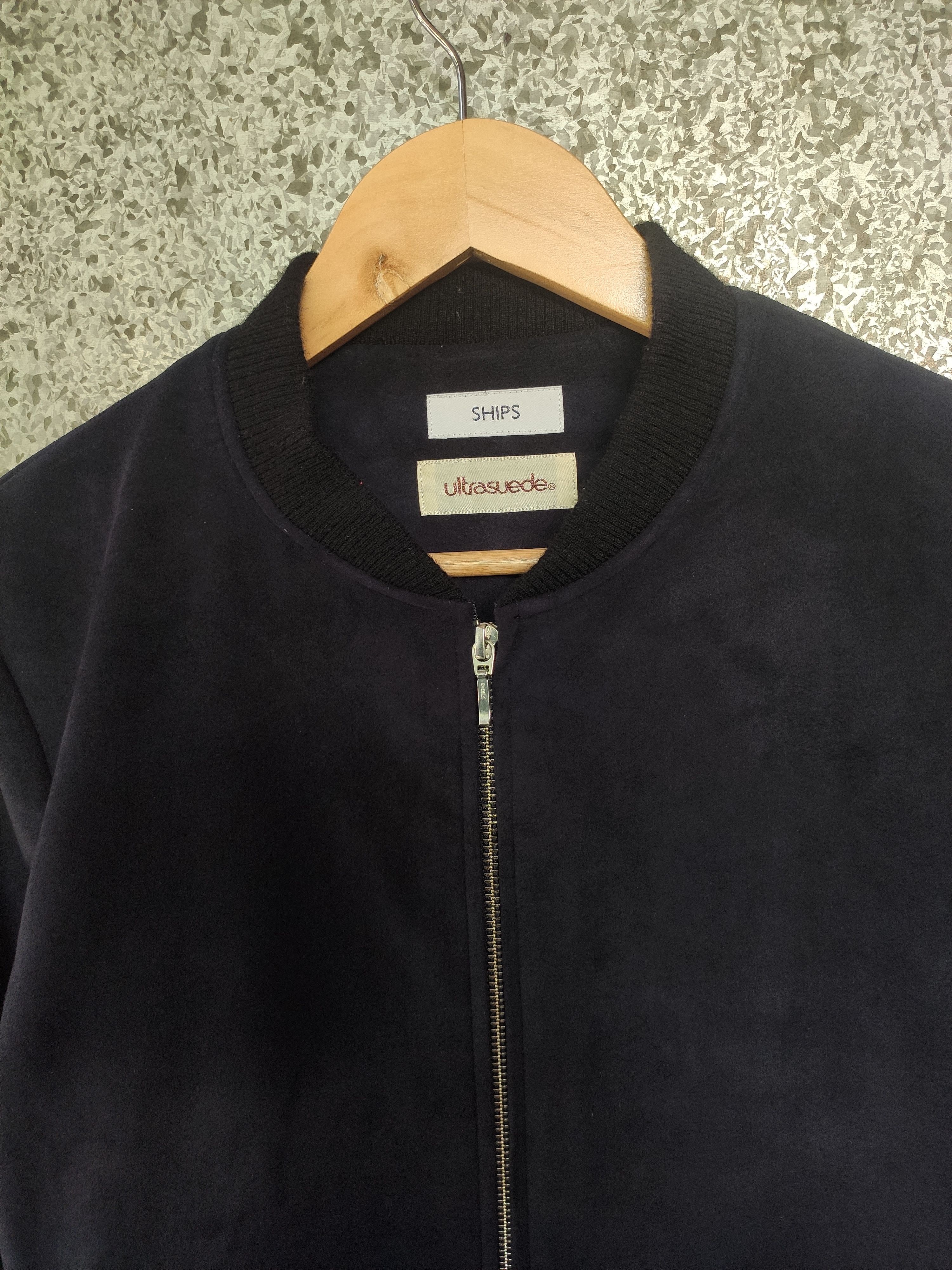 SHIPS × Ships Jet Blue Ships Jacket Ultra suede zipper jacket Size US S / EU 44-46 / 1 - 2 Thumbnail