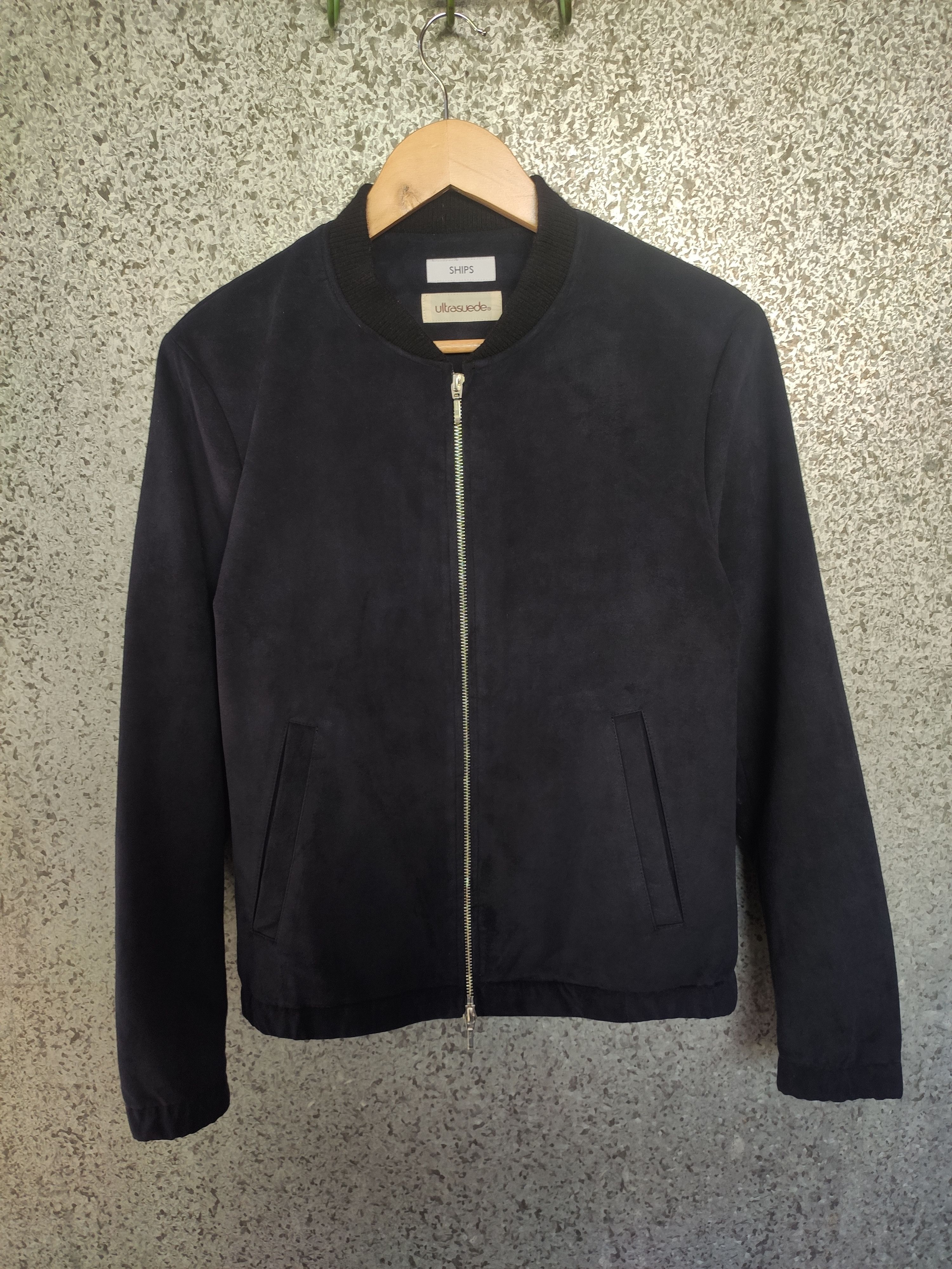 SHIPS × Ships Jet Blue Ships Jacket Ultra suede zipper jacket Size US S / EU 44-46 / 1 - 1 Thumbnail