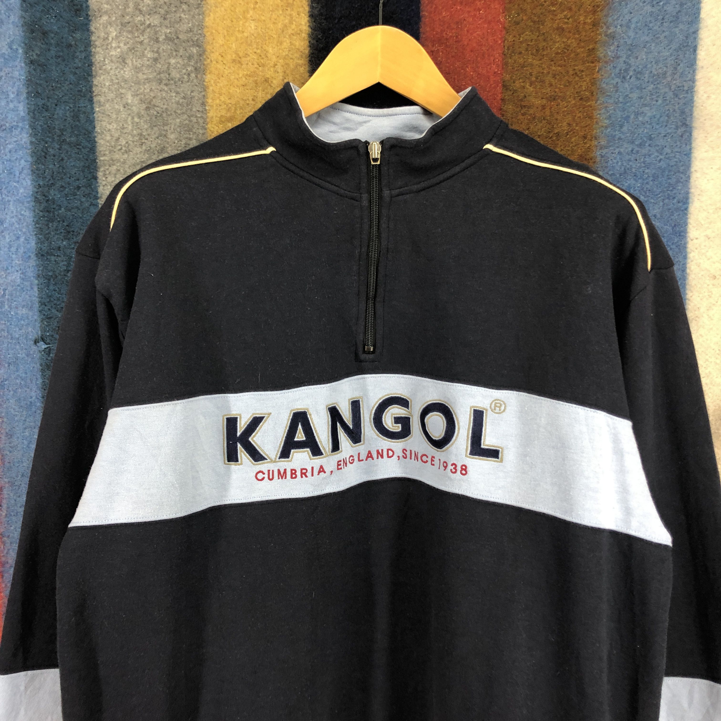 Kangol KANGOL CUMBRIA, ENGLAND Turtle Neck Sweatshirt #0384/P Size US L / EU 52-54 / 3 - 2 Thumbnail