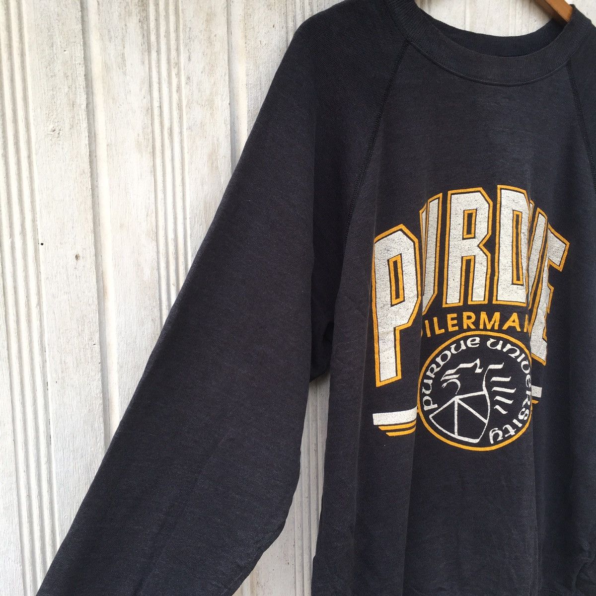 NCAA × Vintage Vintage Purdue Boilermakers Pull Over Sweatshirt Size US L / EU 52-54 / 3 - 5 Thumbnail