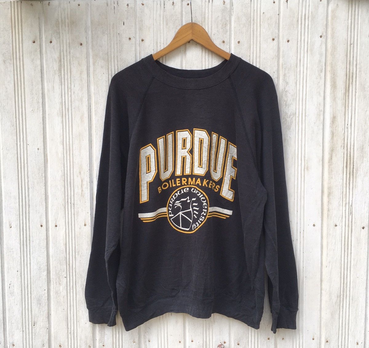 NCAA × Vintage Vintage Purdue Boilermakers Pull Over Sweatshirt Size US L / EU 52-54 / 3 - 1 Thumbnail