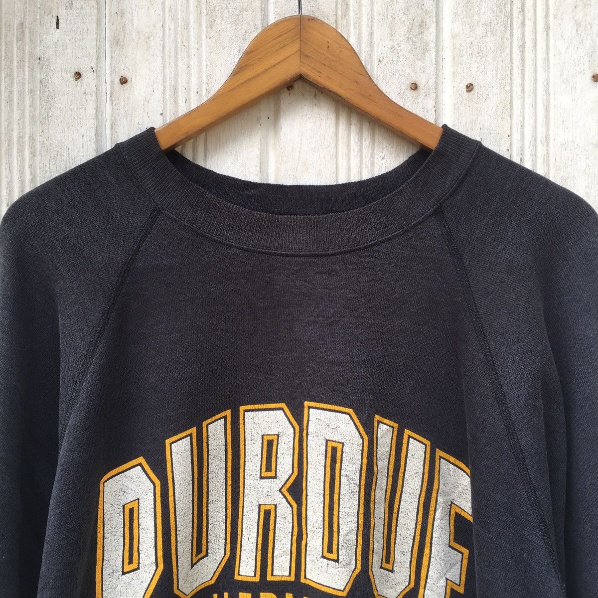 NCAA × Vintage Vintage Purdue Boilermakers Pull Over Sweatshirt Size US L / EU 52-54 / 3 - 3 Thumbnail