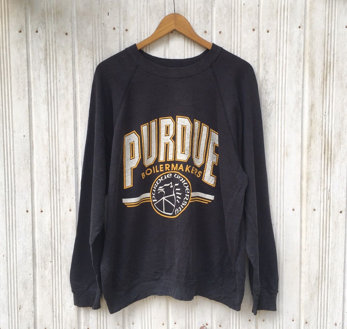 NCAA × Vintage Vintage Purdue Boilermakers Pull Over Sweatshirt Size US L / EU 52-54 / 3 - 2 Thumbnail