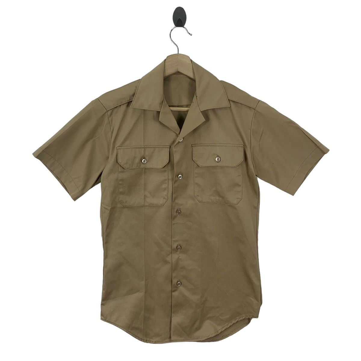 Vintage Vintage Short Sleeve Military Button Shirts Size US XS / EU 42 / 0 - 1 Thumbnail