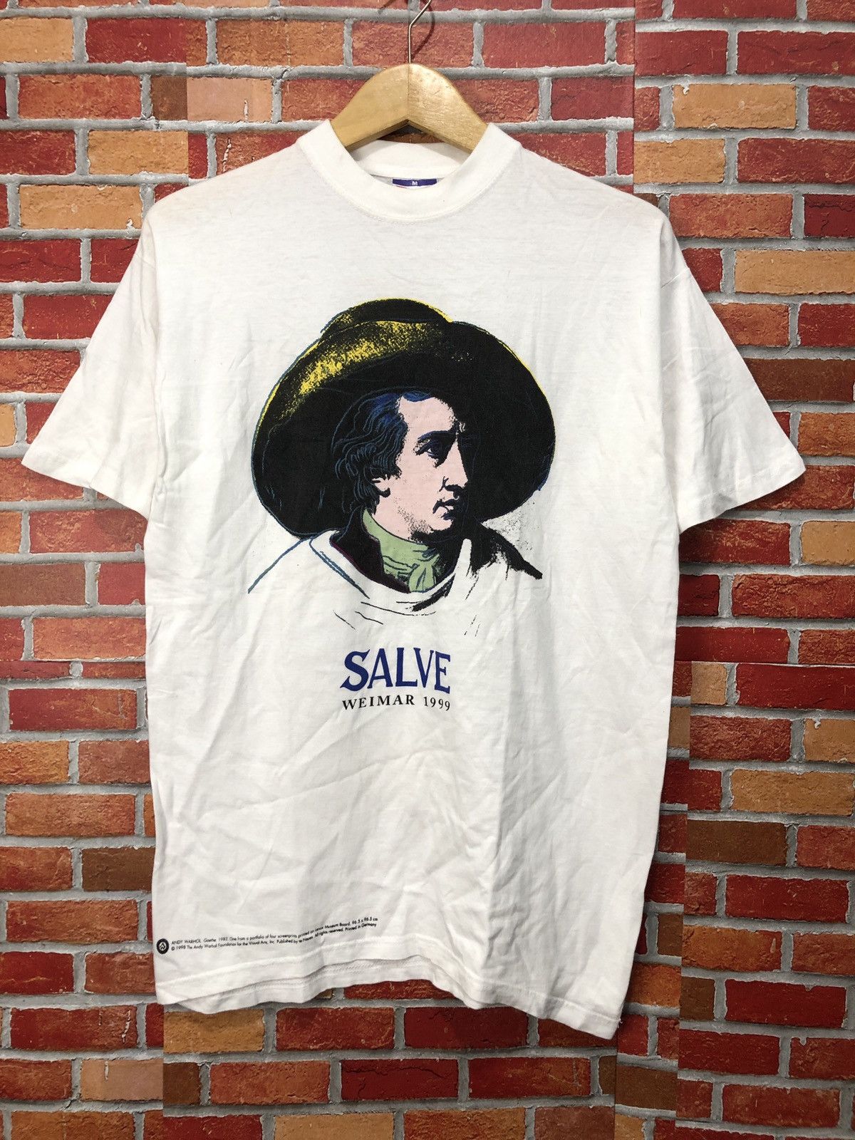 Andy Warhol Vintage 90s Andy Warhol Salve Weimar 1999 T-Shirt Size US M / EU 48-50 / 2 - 1 Thumbnail