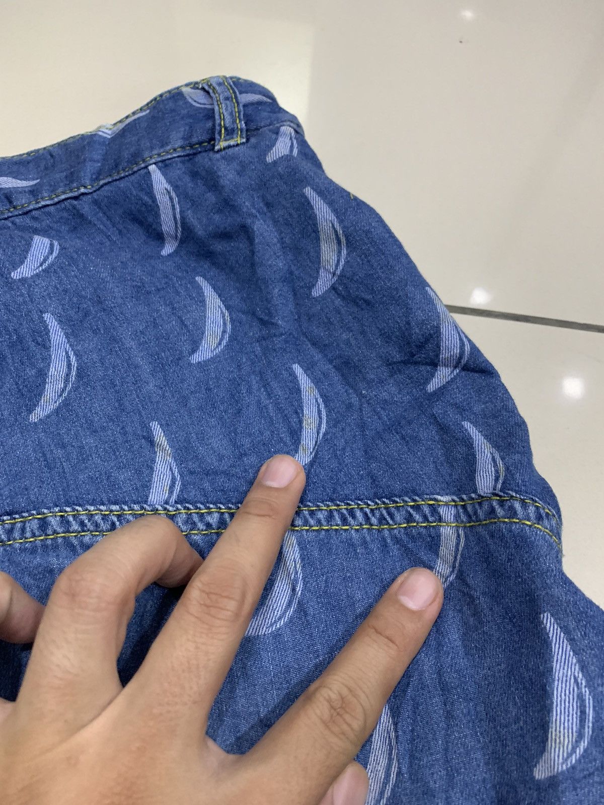 Issey Miyake MERCIBEAUCOUP JEVOUS ENPRIE BANABA PRINT PANTS Size US 31 - 11 Thumbnail