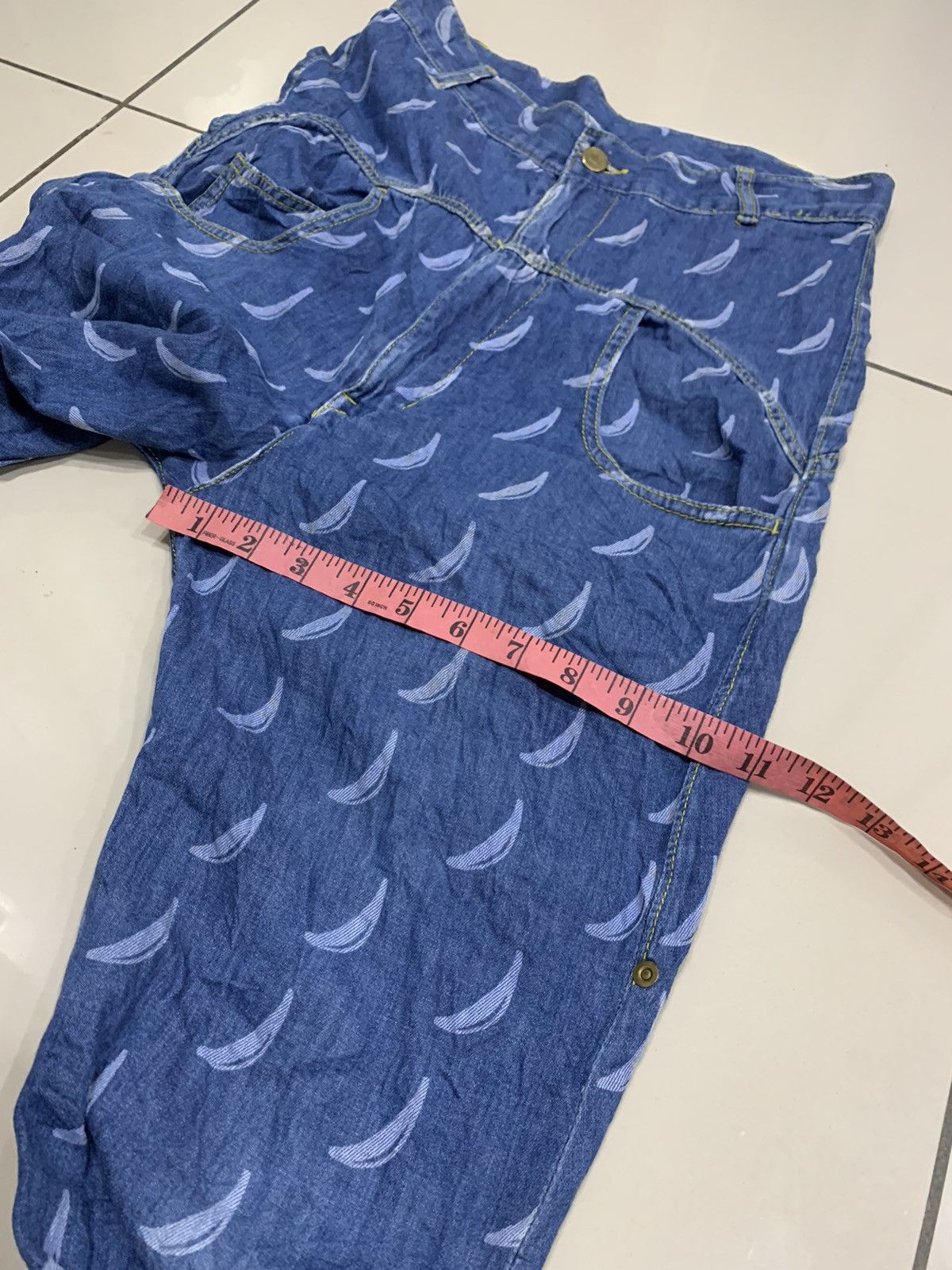 Issey Miyake MERCIBEAUCOUP JEVOUS ENPRIE BANABA PRINT PANTS Size US 31 - 6 Thumbnail