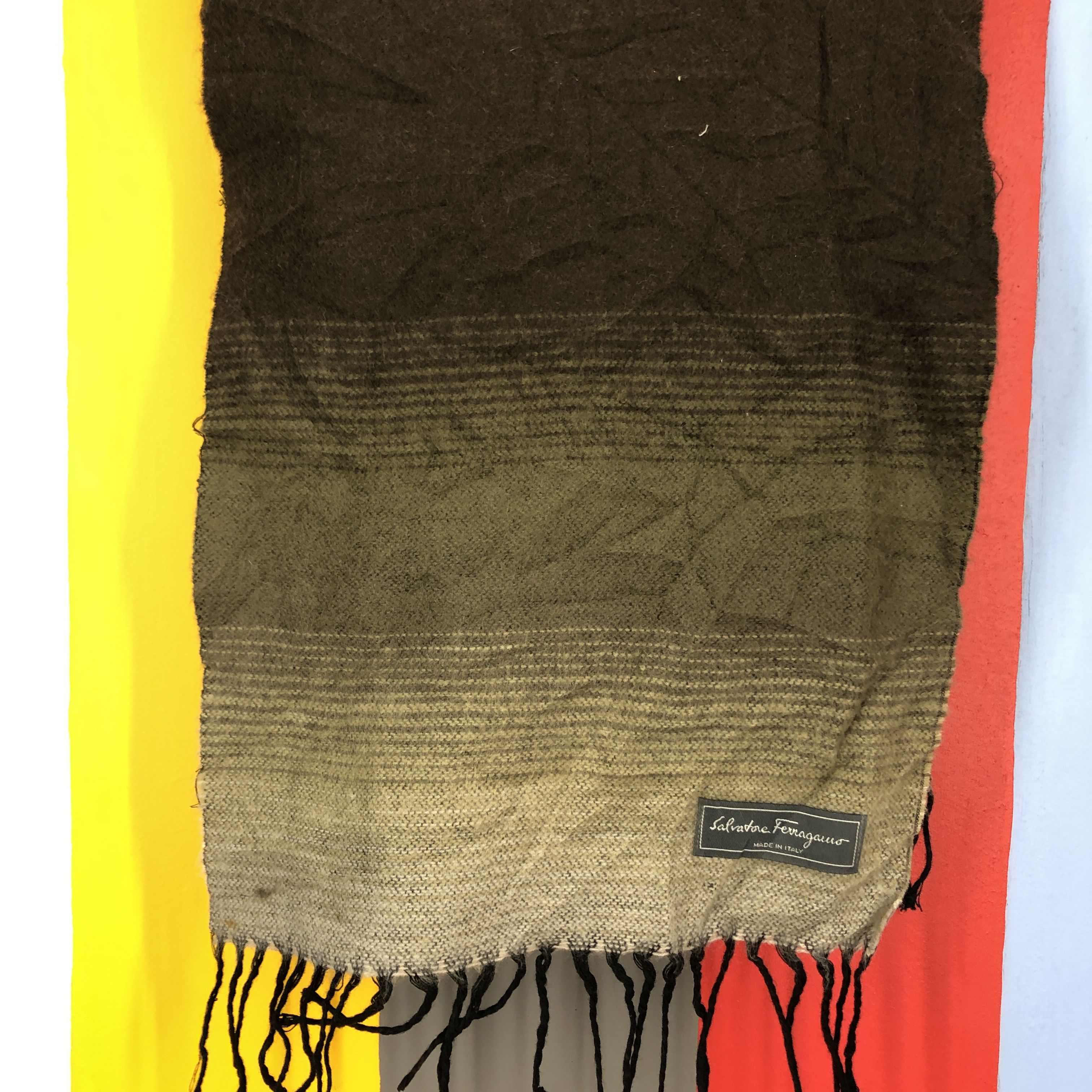 Salvatore Ferragamo SALVATORE FERRAGAMO Muffler Scarf #0959/AG Size ONE SIZE - 3 Thumbnail