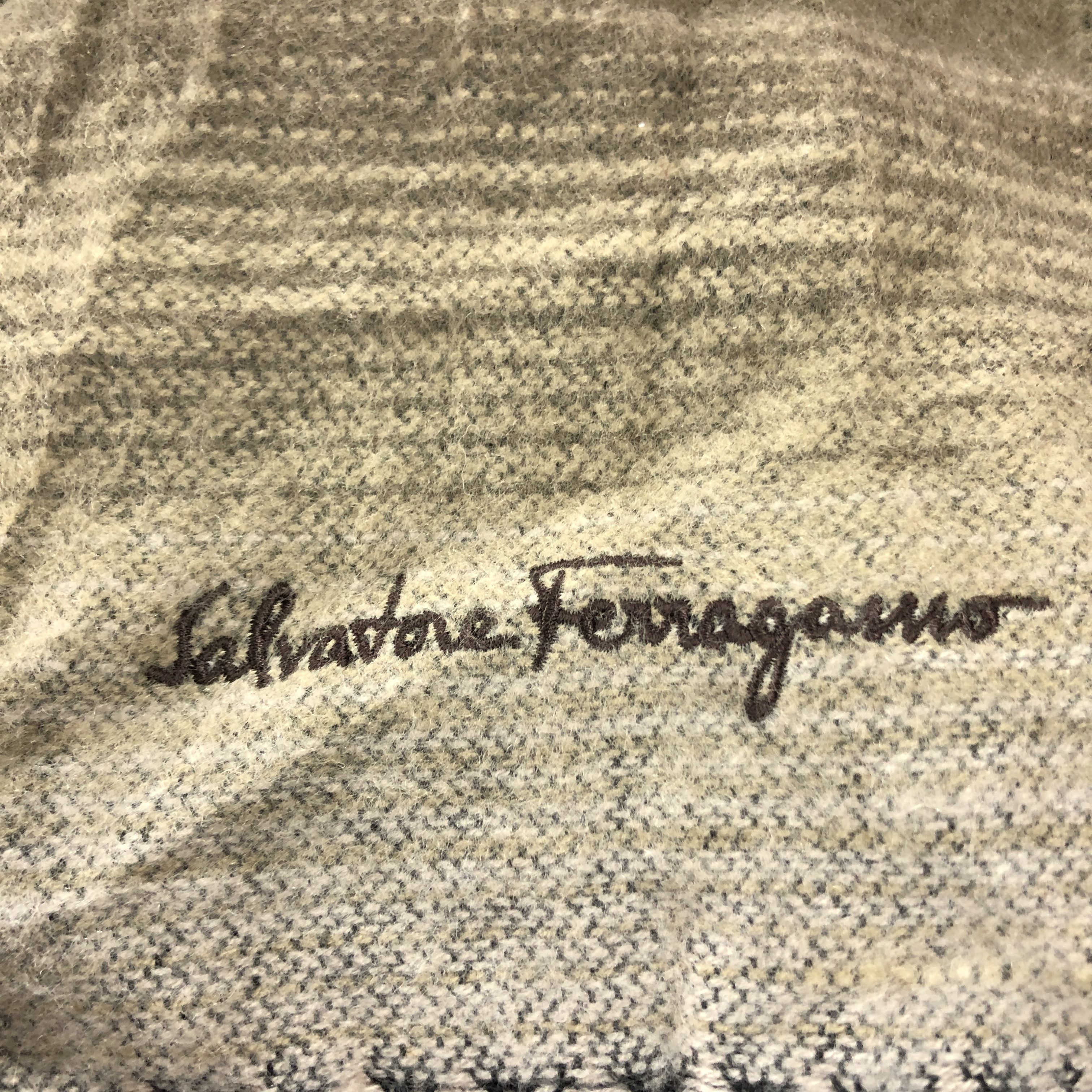Salvatore Ferragamo SALVATORE FERRAGAMO Muffler Scarf #0959/AG Size ONE SIZE - 4 Thumbnail