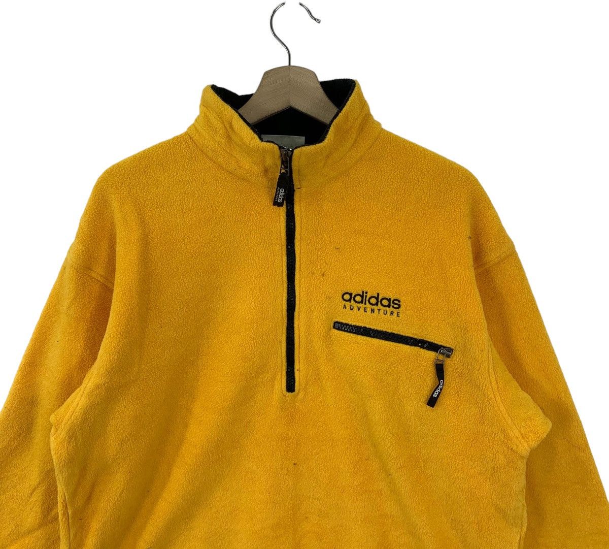 Vintage Vintage 90s Adidas Advanture Half Zip Fleece Outdoor Sweater Size US L / EU 52-54 / 3 - 2 Thumbnail