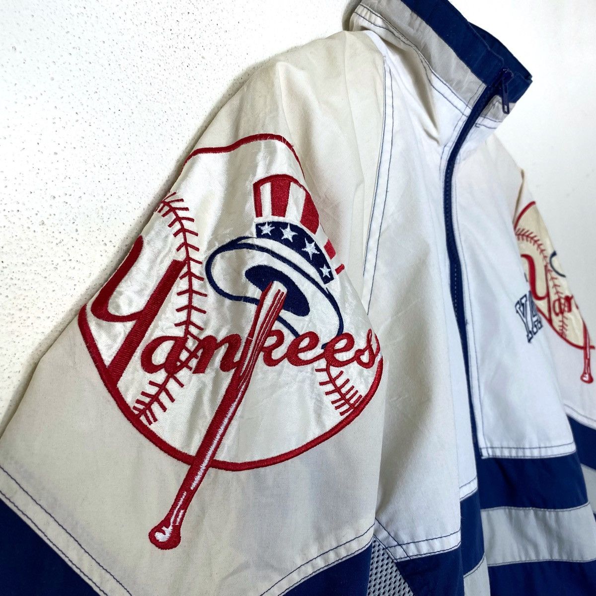 New York Yankees × Starter × Vintage Vintage NEW YORK YANKEES by Starter Windbreaker Half Zipper Size US M / EU 48-50 / 2 - 3 Thumbnail