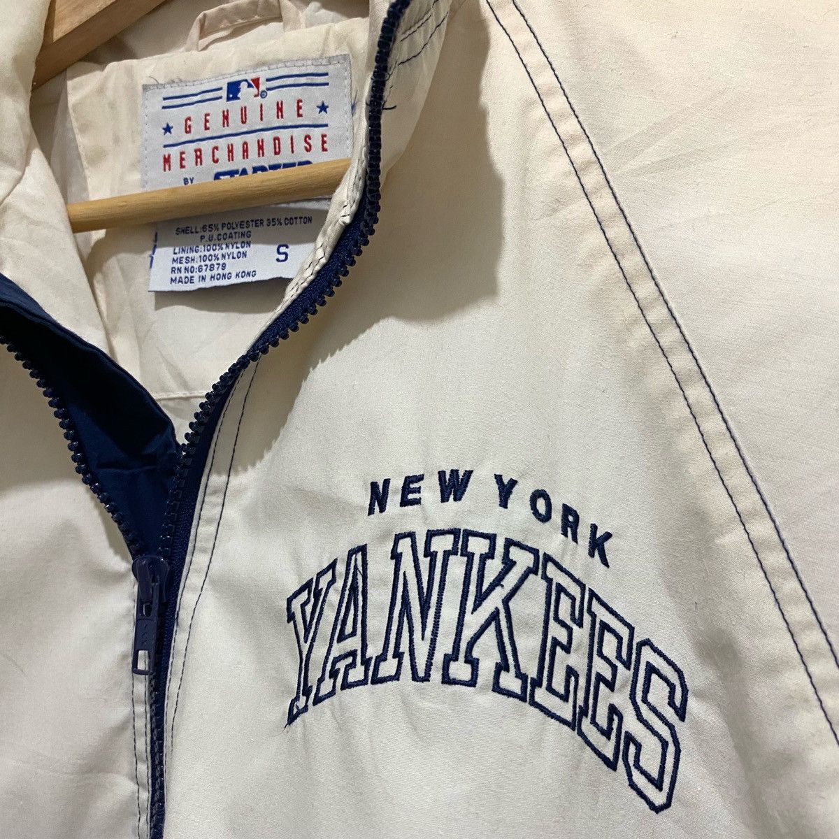 New York Yankees × Starter × Vintage Vintage NEW YORK YANKEES by Starter Windbreaker Half Zipper Size US M / EU 48-50 / 2 - 4 Thumbnail