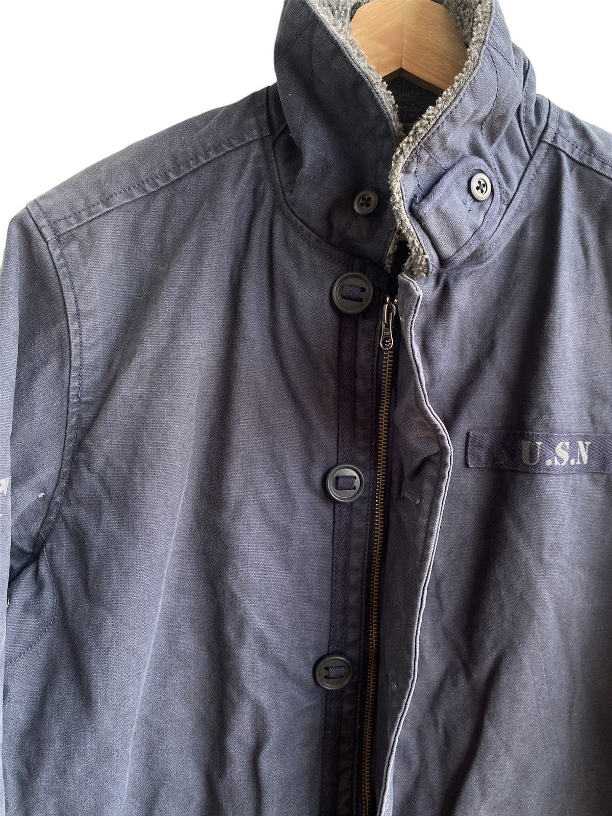 Beams Plus × Japanese Brand Beams Heart USN Navy jacket Size US L / EU 52-54 / 3 - 7 Thumbnail