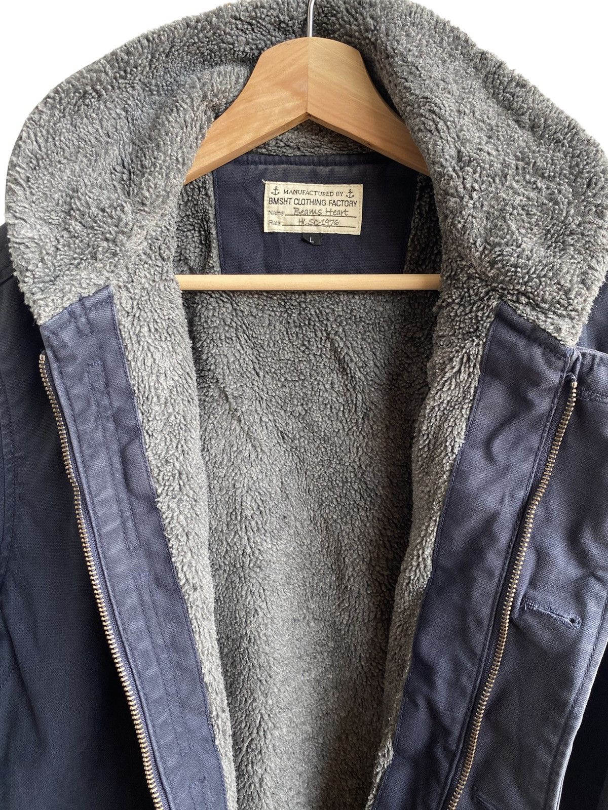 Beams Plus × Japanese Brand Beams Heart USN Navy jacket Size US L / EU 52-54 / 3 - 4 Thumbnail