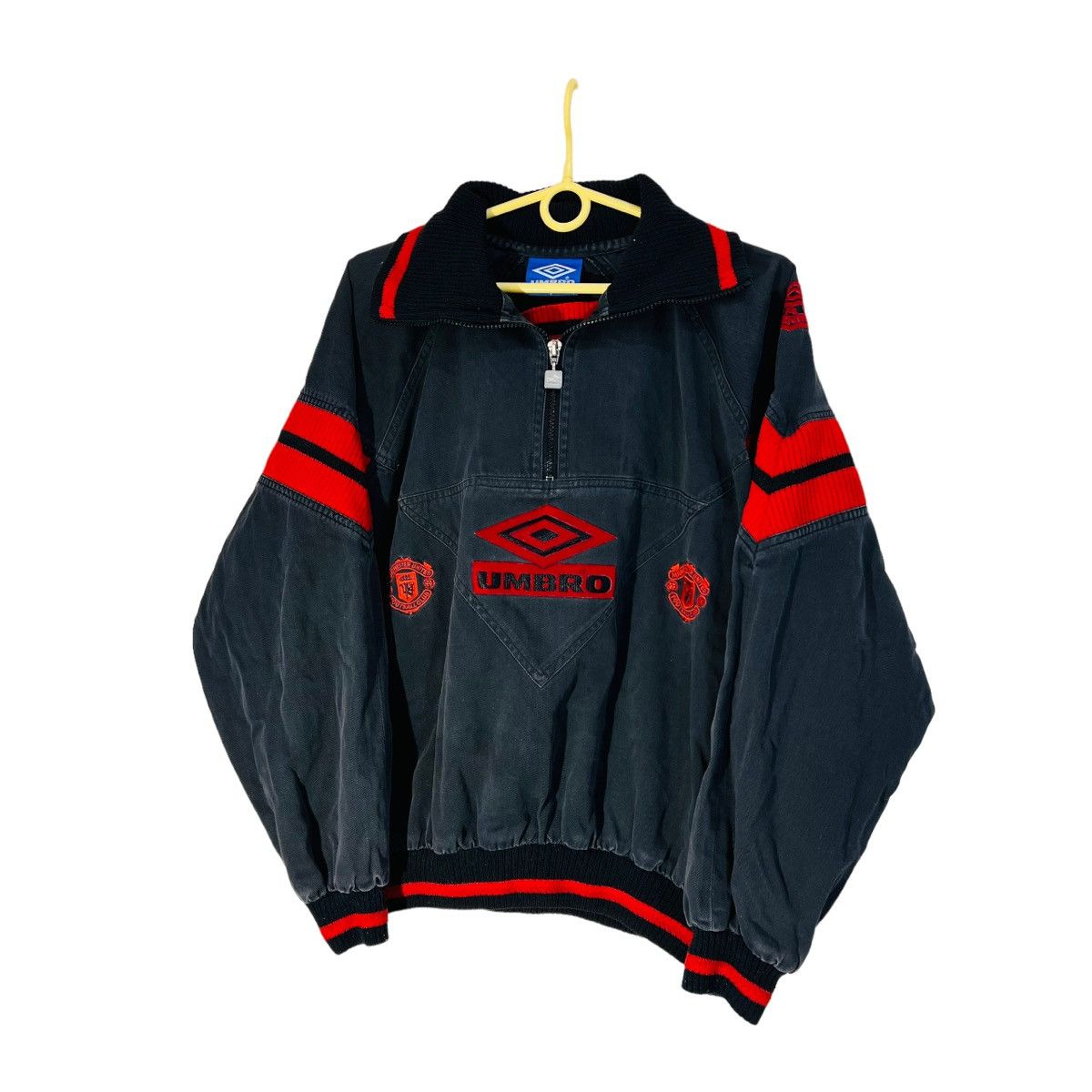Umbro Manchester United umbro sweatshirt drill top vintage 90s Size US S / EU 44-46 / 1 - 3 Thumbnail