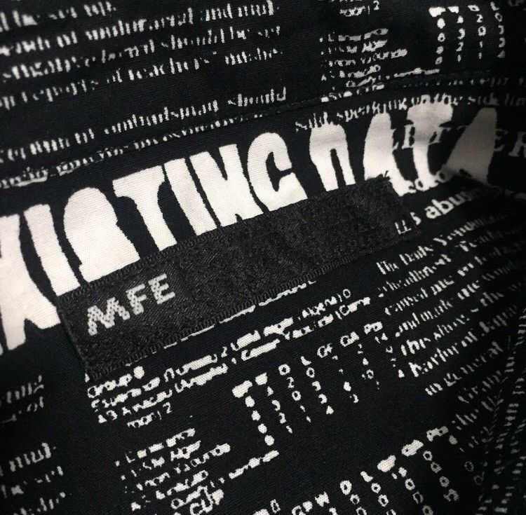 Japanese Brand Punk Violence All Overprinted Black Shirts Button Up Size US L / EU 52-54 / 3 - 6 Thumbnail