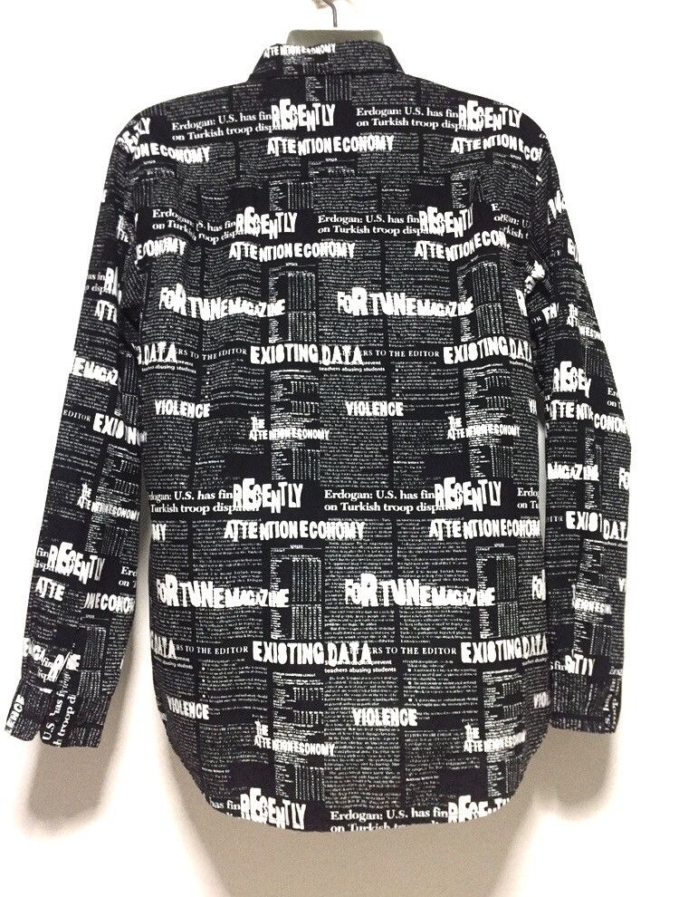 Japanese Brand Punk Violence All Overprinted Black Shirts Button Up Size US L / EU 52-54 / 3 - 4 Thumbnail