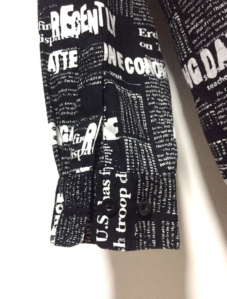 Japanese Brand Punk Violence All Overprinted Black Shirts Button Up Size US L / EU 52-54 / 3 - 5 Thumbnail