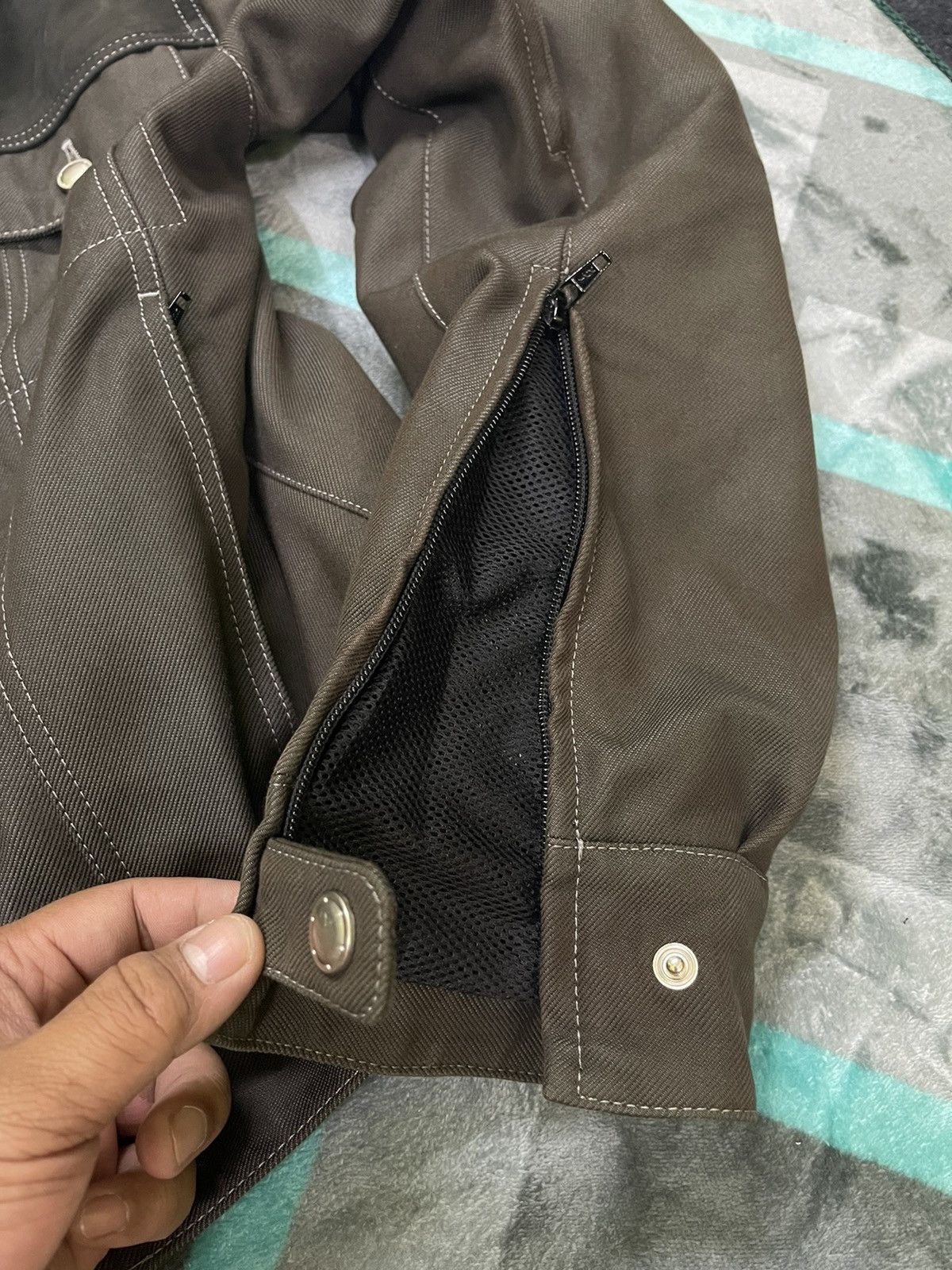 BMW BMW BLACK DENIM RACING LEATHER COLLAR JACKET Size US M / EU 48-50 / 2 - 19 Thumbnail