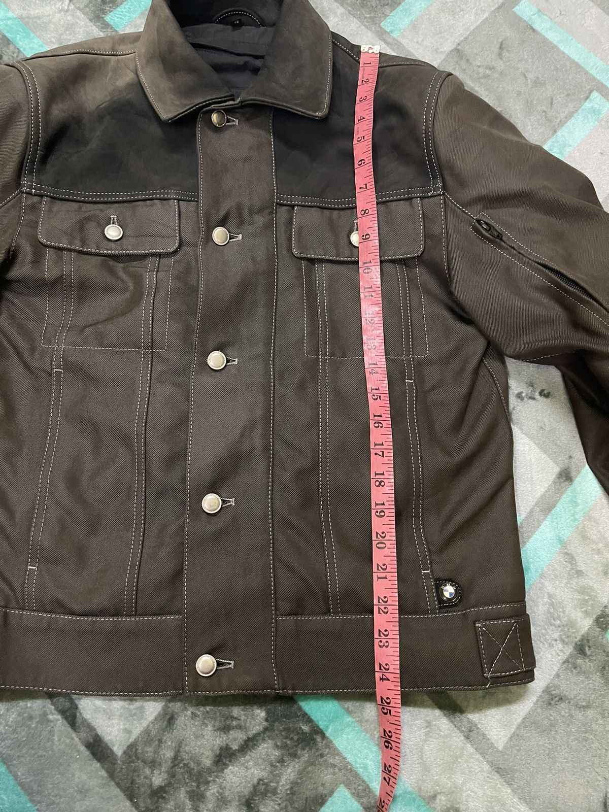 BMW BMW BLACK DENIM RACING LEATHER COLLAR JACKET Size US M / EU 48-50 / 2 - 21 Thumbnail