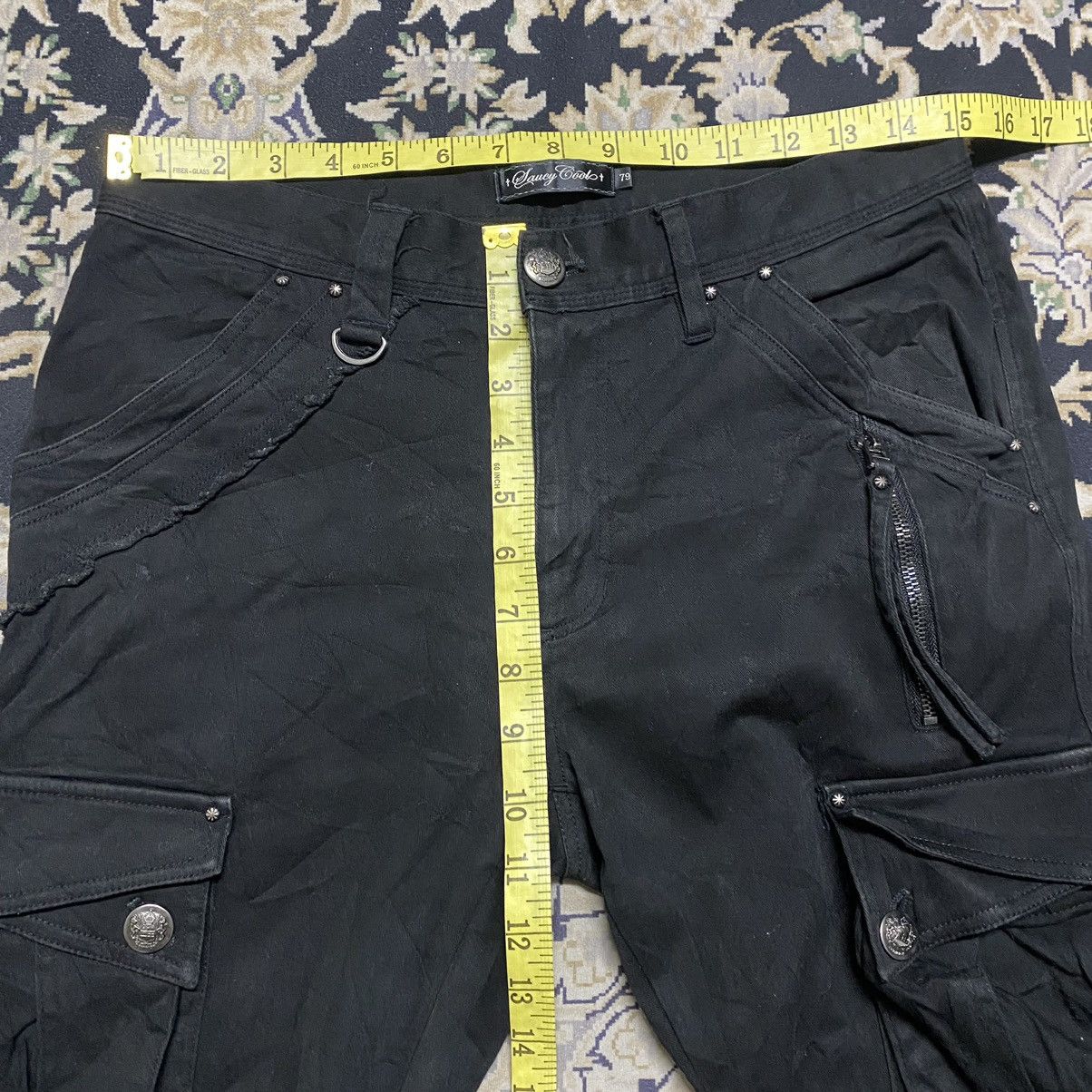 Le Grande Bleu (L.G.B.) SAUCY COOL Black Cargo Pants Size US 30 / EU 46 - 20 Thumbnail
