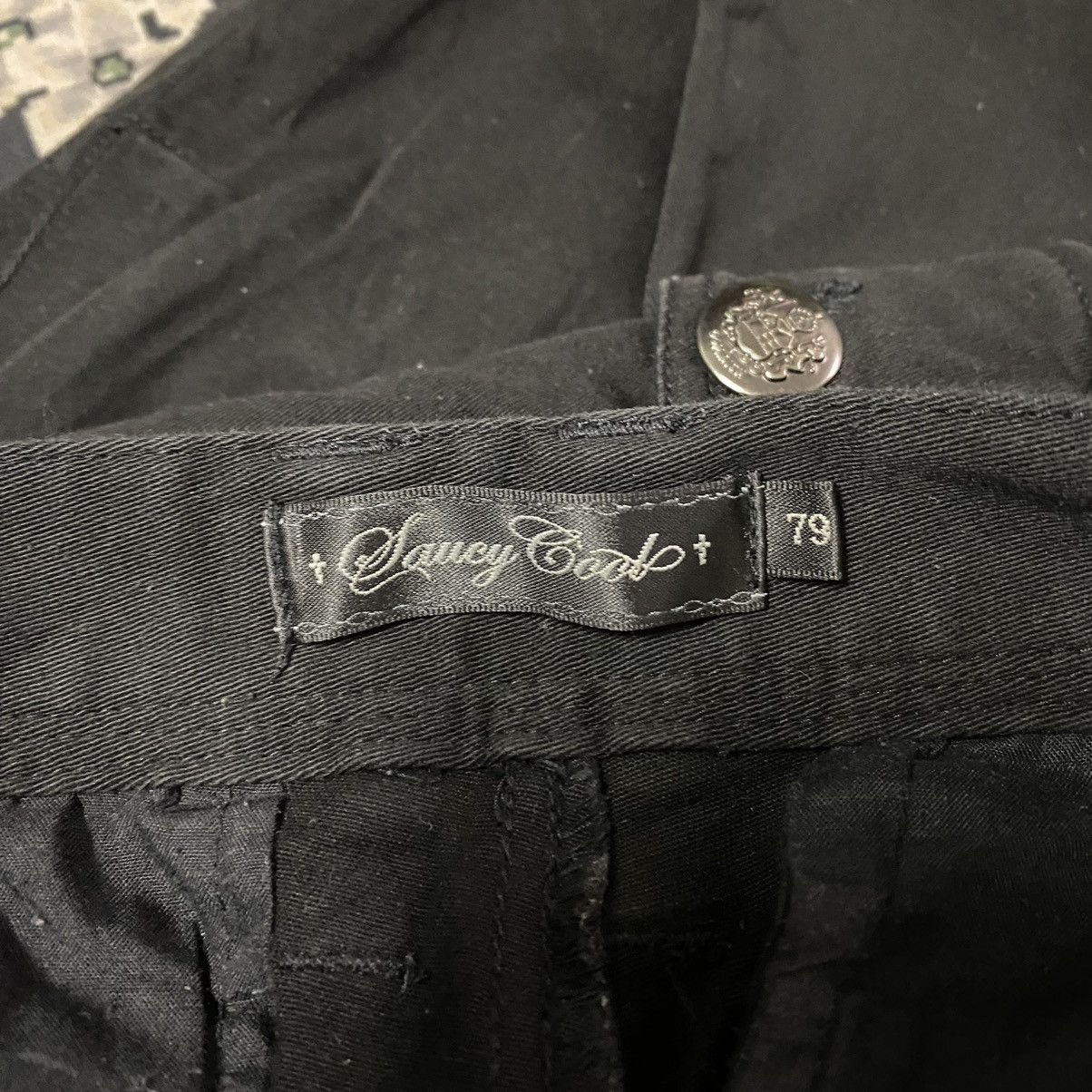 Le Grande Bleu (L.G.B.) SAUCY COOL Black Cargo Pants Size US 30 / EU 46 - 19 Thumbnail