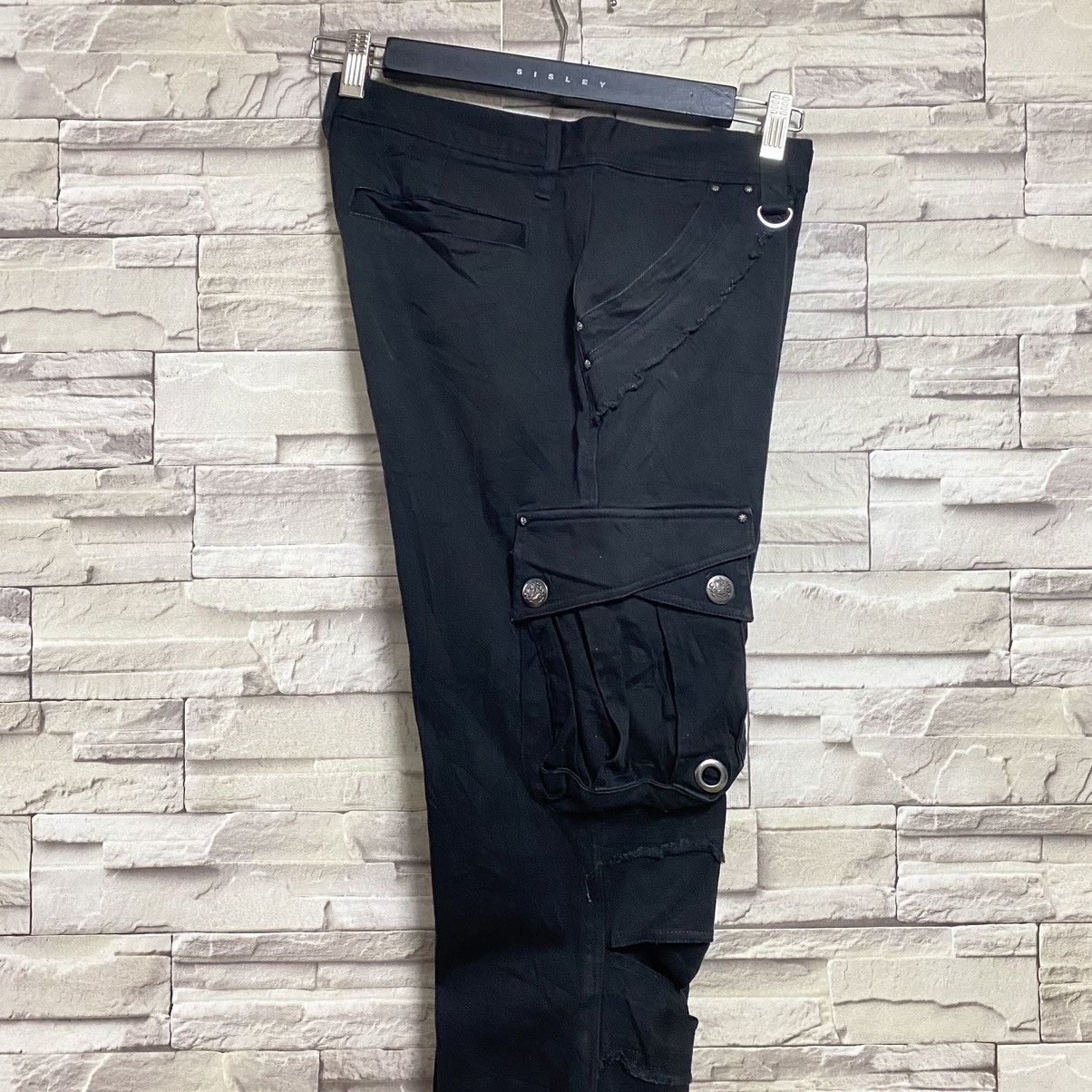 Le Grande Bleu (L.G.B.) SAUCY COOL Black Cargo Pants Size US 30 / EU 46 - 15 Thumbnail