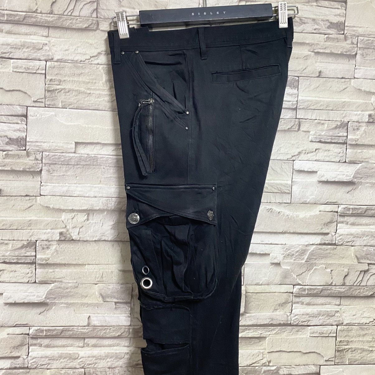 Le Grande Bleu (L.G.B.) SAUCY COOL Black Cargo Pants Size US 30 / EU 46 - 14 Thumbnail