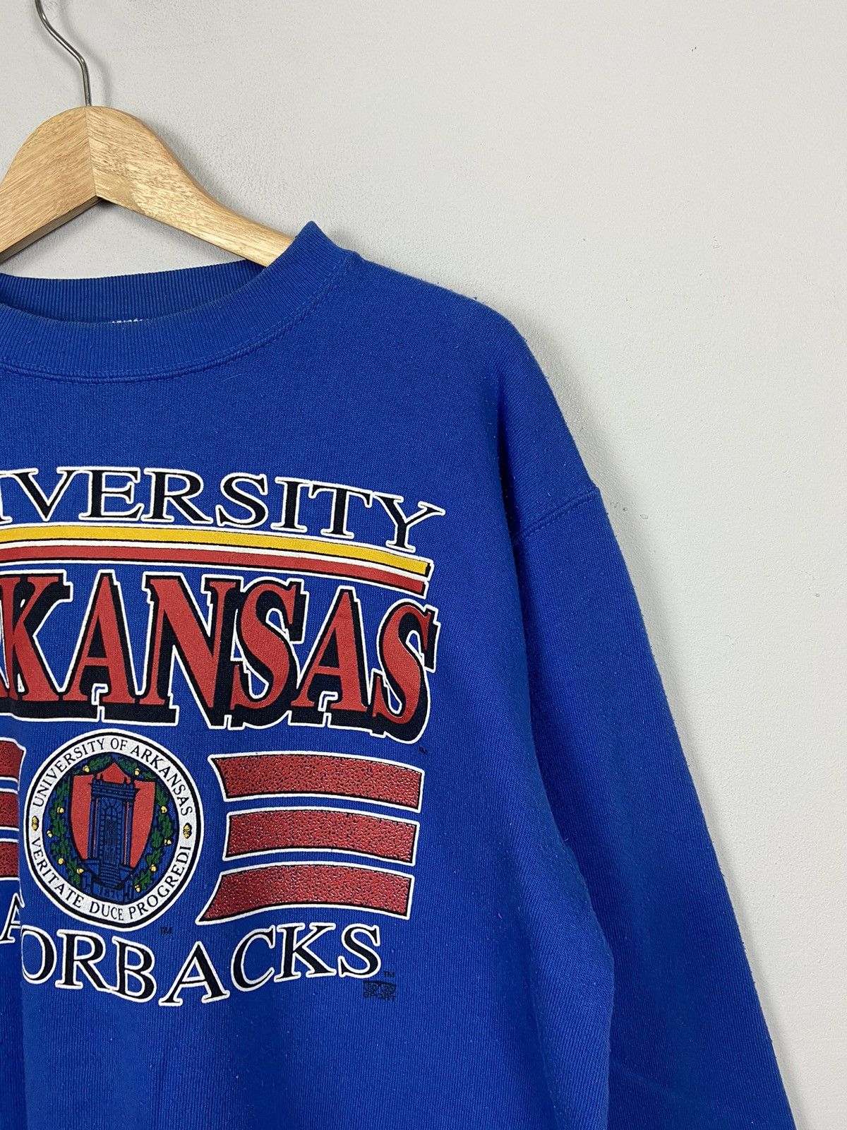 Vintage Rare💥80s University Arkansas Razorbacks Sweatshirt Size US M / EU 48-50 / 2 - 6 Thumbnail