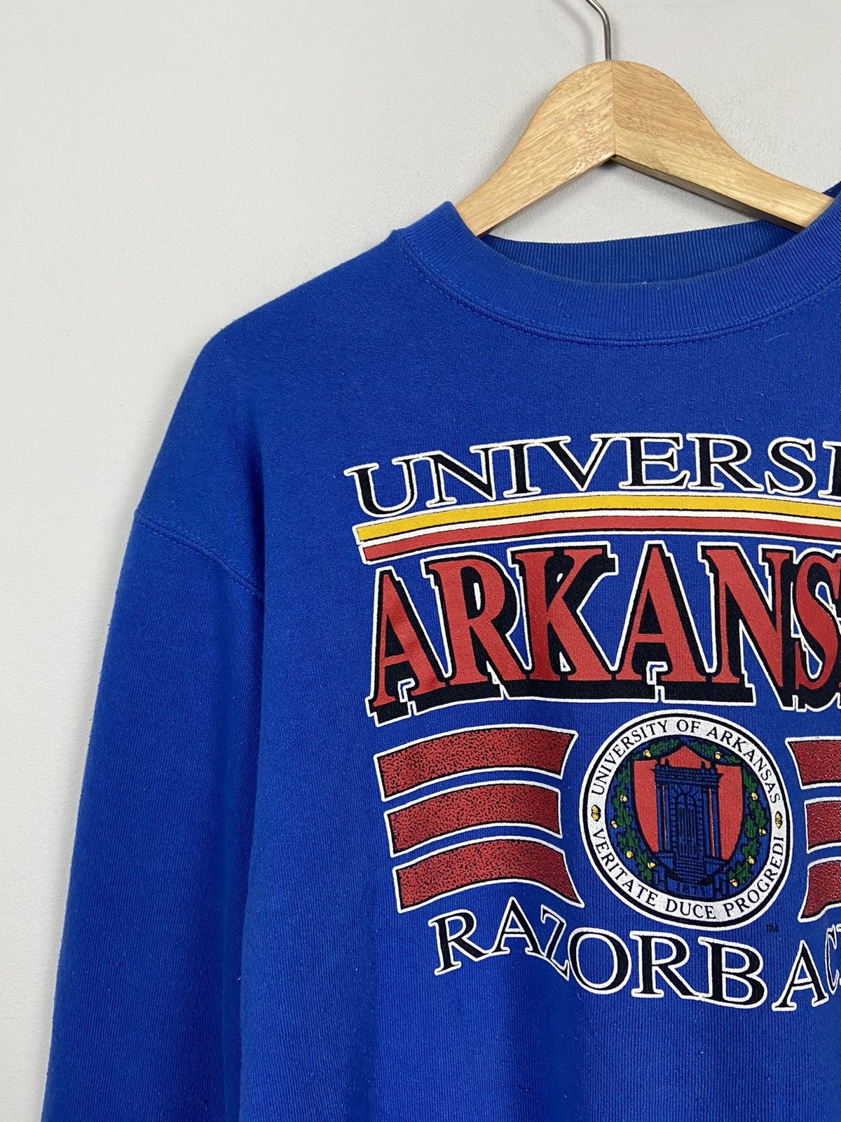 Vintage Rare💥80s University Arkansas Razorbacks Sweatshirt Size US M / EU 48-50 / 2 - 7 Thumbnail