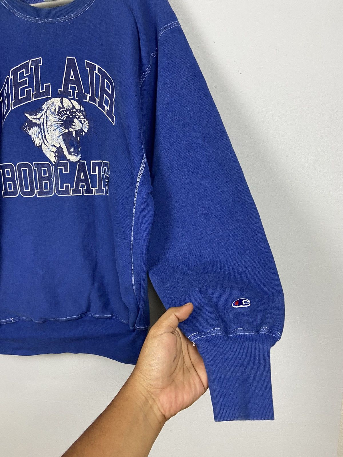 Champion Vintage Champion Reverse Weave Bel Air Boncats Sweathirt Size US XL / EU 56 / 4 - 5 Thumbnail