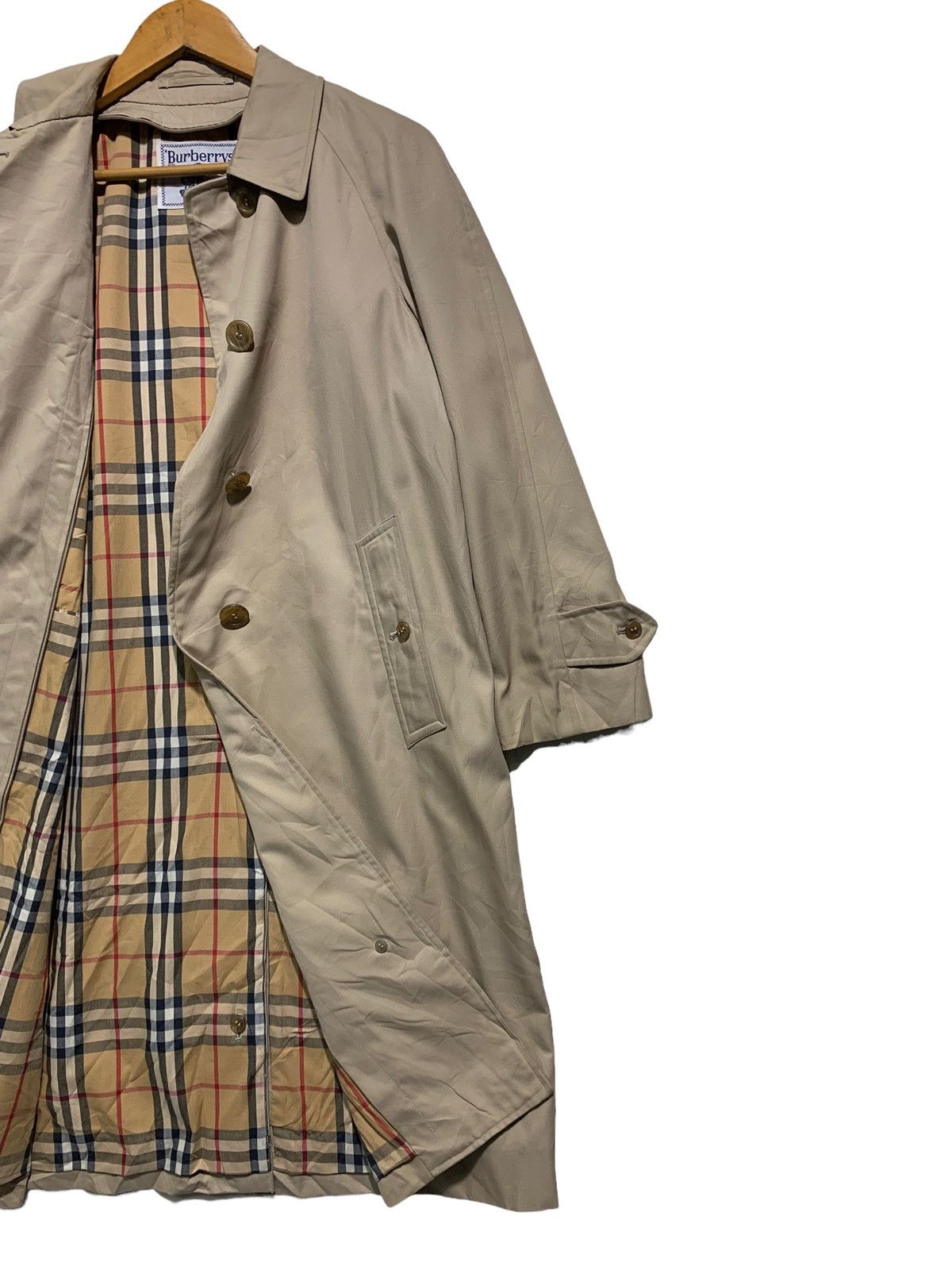 Burberry × Burberry Prorsum 🔥BURBERRY NOVACHECK OVERCOATS LIGHT BROWN Size M / US 6-8 / IT 42-44 - 4 Thumbnail