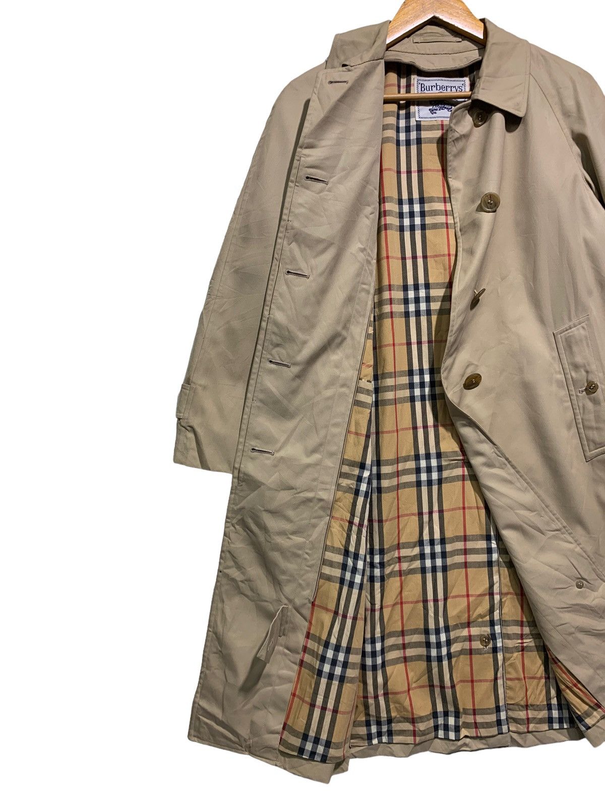 Burberry × Burberry Prorsum 🔥BURBERRY NOVACHECK OVERCOATS LIGHT BROWN Size M / US 6-8 / IT 42-44 - 3 Thumbnail