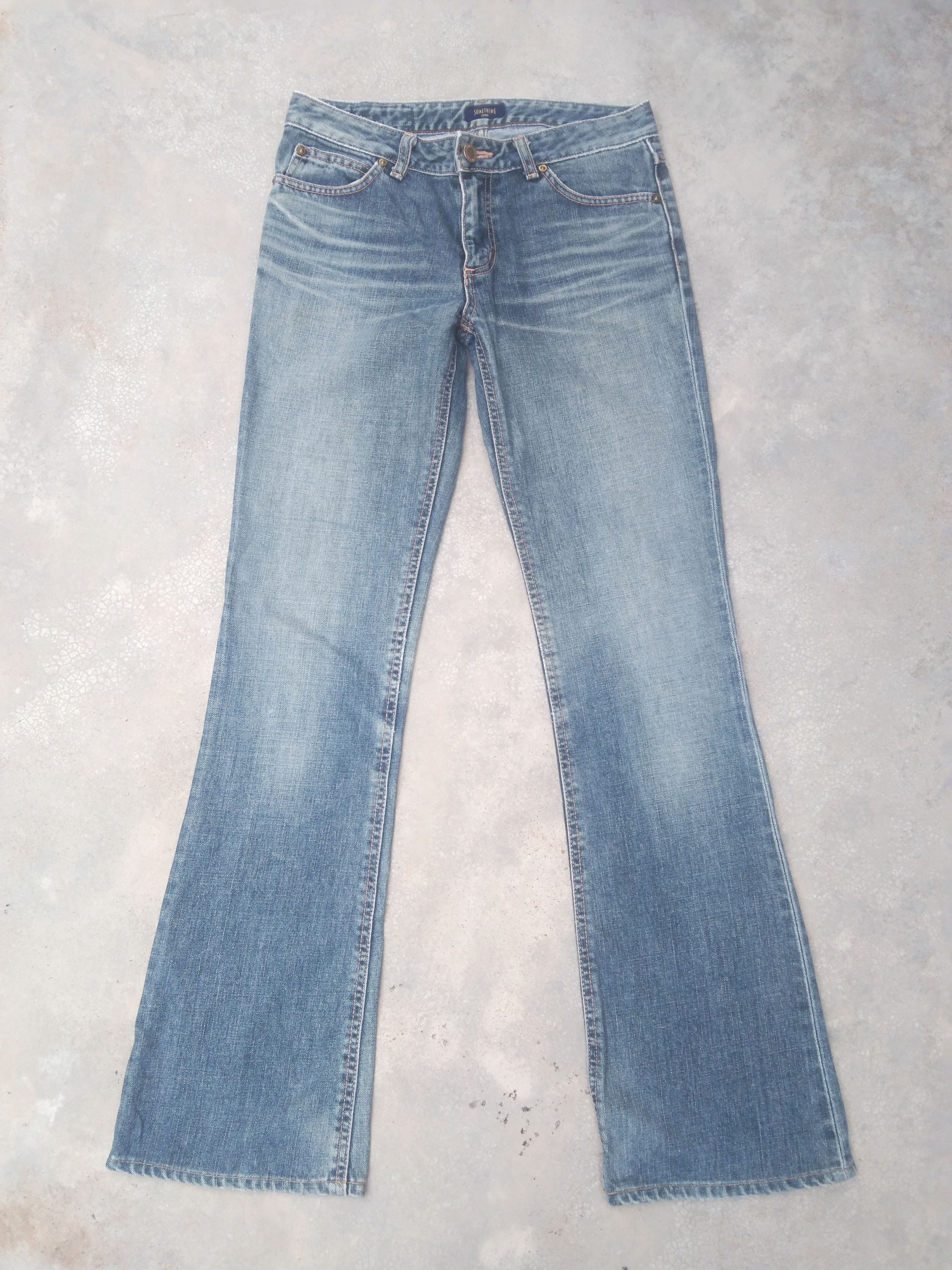 Japanese Brand × Jean × Vintage Vintage Edwin Blue Wash Boot Cut Flared Jeans 28x30.5 Size US 28 / EU 44 - 1 Thumbnail