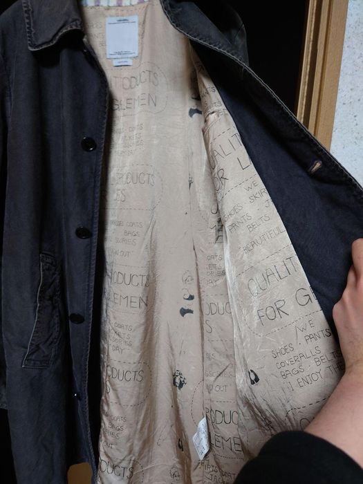 visvim herge coat damage chino-