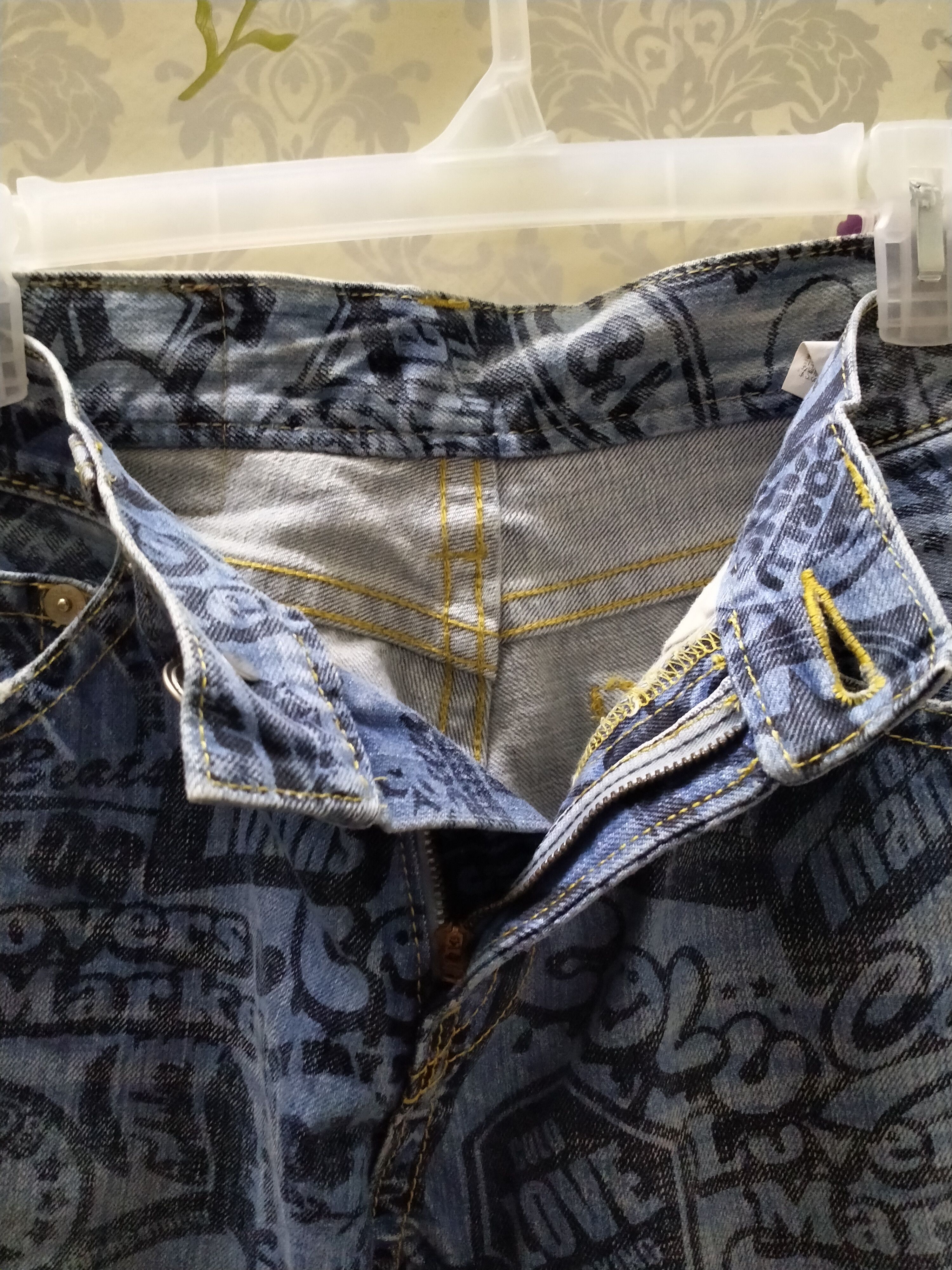 Hysteric Glamour × Japanese Brand NEED GONE NOW..CO&LU ALLOVER PRINT STAIGHT JEANS Size US 32 / EU 48 - 8 Thumbnail