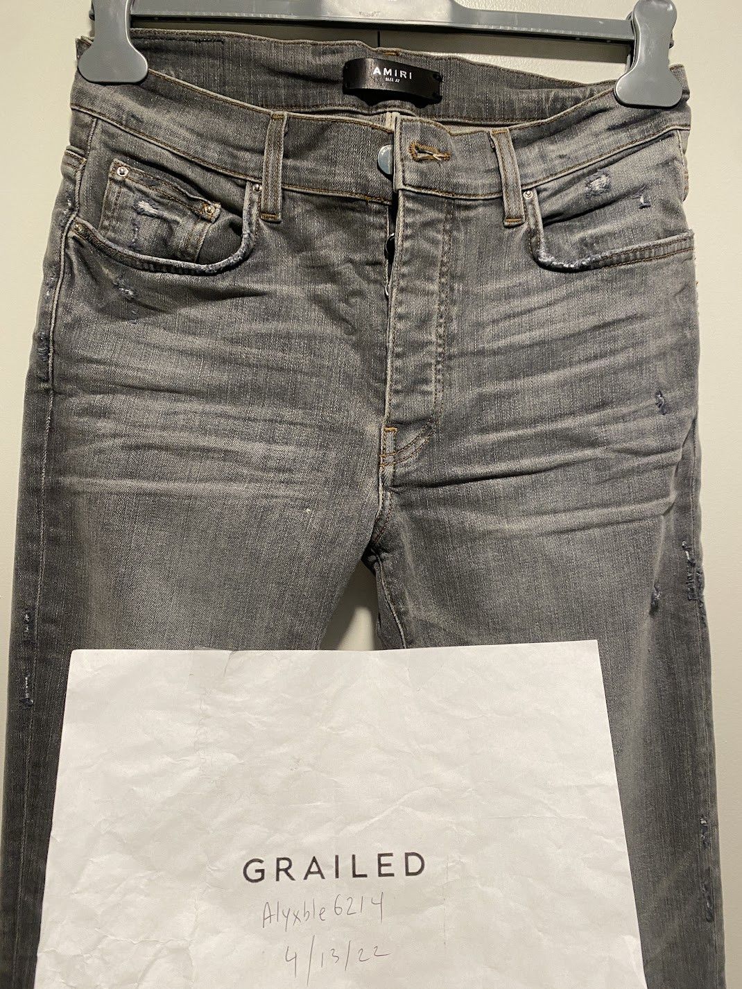 Amiri amiri stack jeans smoke grey Size US 32 / EU 48 - 8 Thumbnail