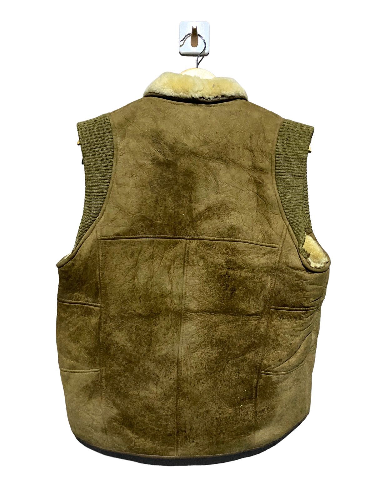 Leather VINTAGE CANTERBURY LEATHER VEST WITH SHERLING LINING Size US L / EU 52-54 / 3 - 2 Thumbnail