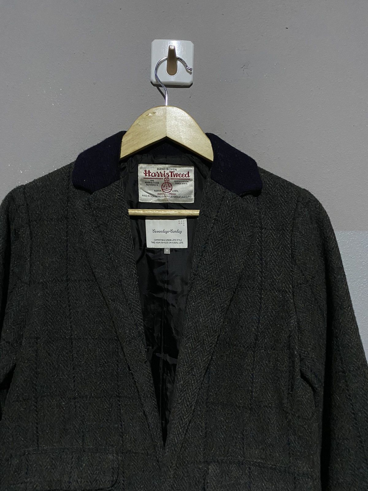 Harris Tweed × Japanese Brand 🔥SALE🔥HARRIS TWEED X SEVENFAY SUNDAY WOOL JACKET Size M / US 6-8 / IT 42-44 - 4 Thumbnail